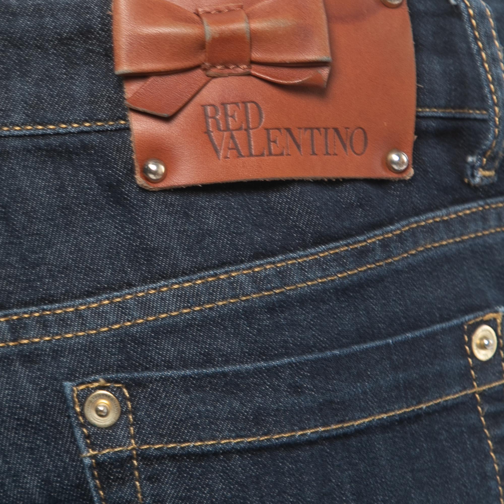 RED Valentino Navy Blue Denim Skinny Jeans M