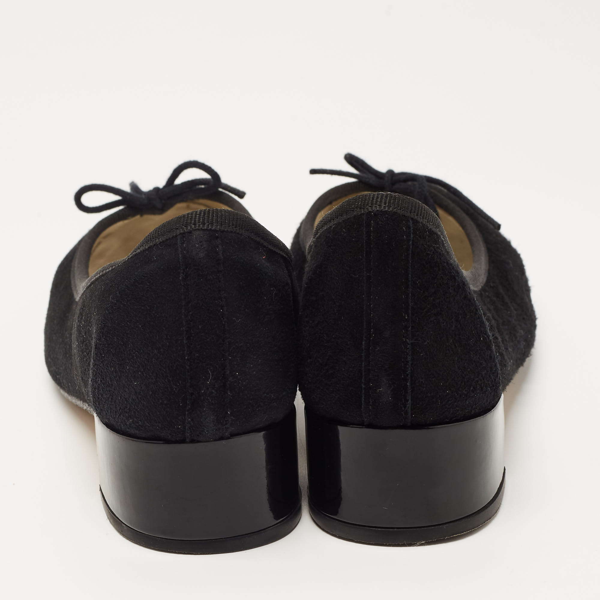 Repetto Black Suede Lili Flats Size 36.5