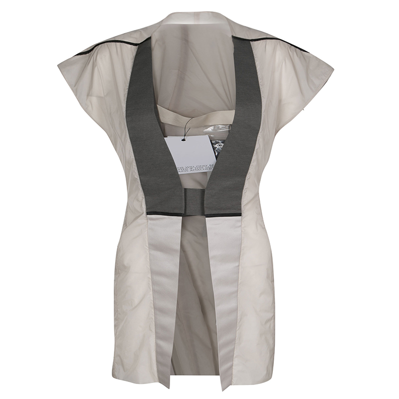Image of Rick Owens Colorblock Nylon Carapace Cap Sleeve Vest S