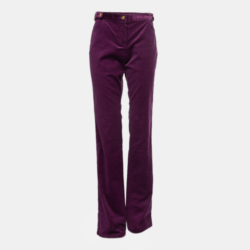 Roberto Cavalli Purple Corduroy Jeans M Waist 32