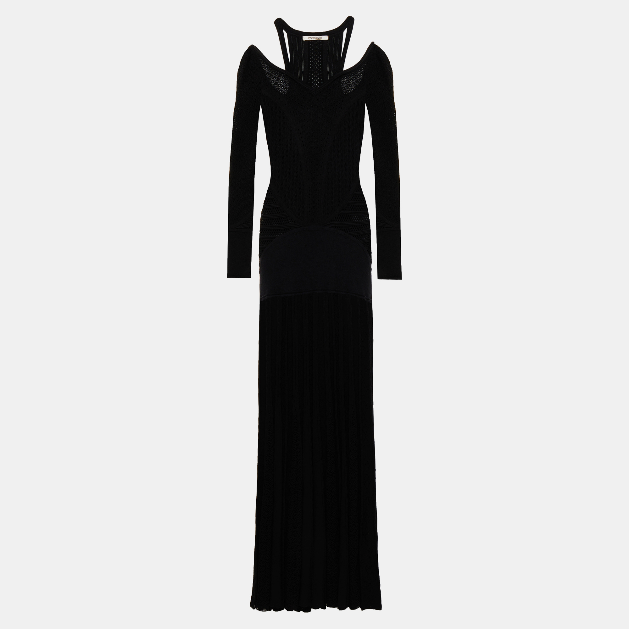 

Roberto Cavalli Viscose Maxi Dress 44, Black