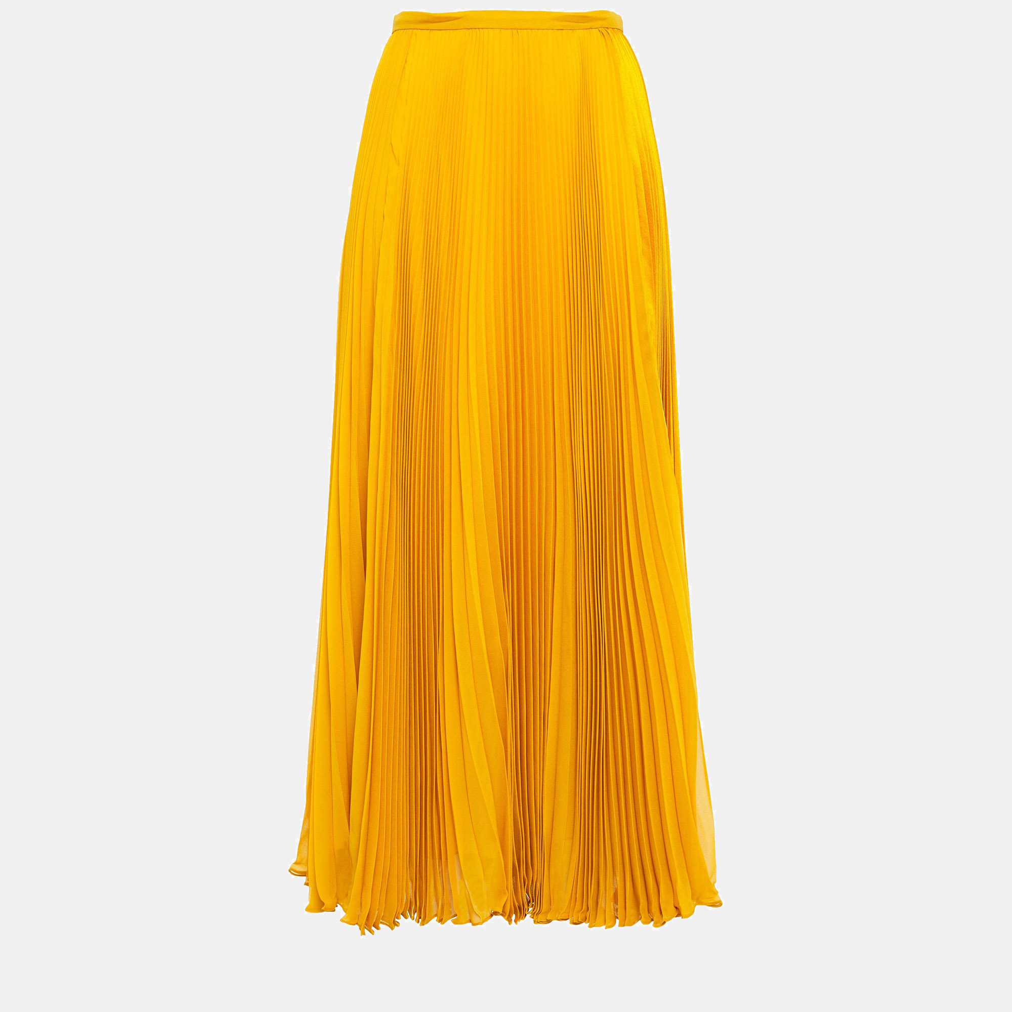 

Roberto Cavalli Silk Maxi Skirts 38, Yellow