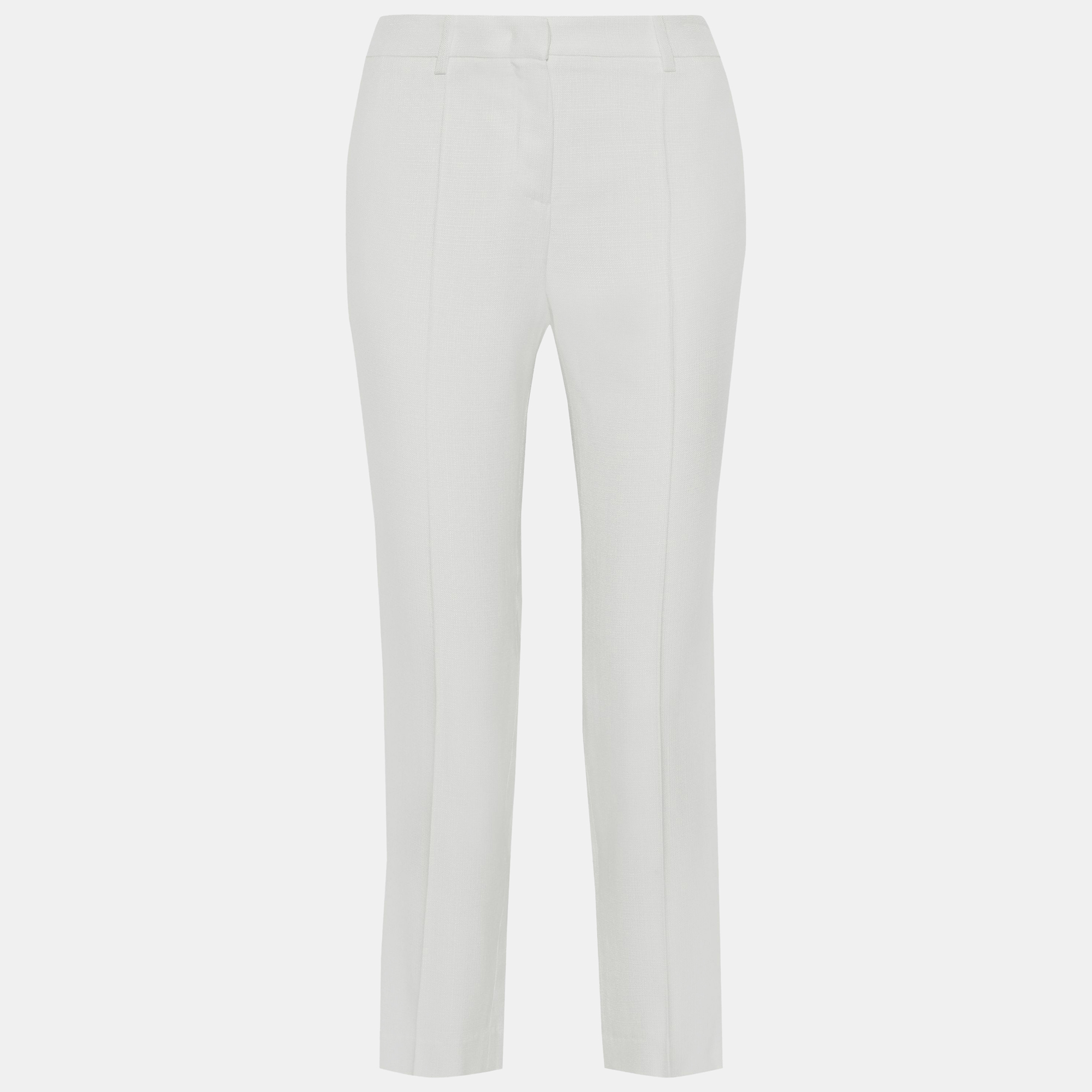 Roberto cavalli white viscose trousers size 46