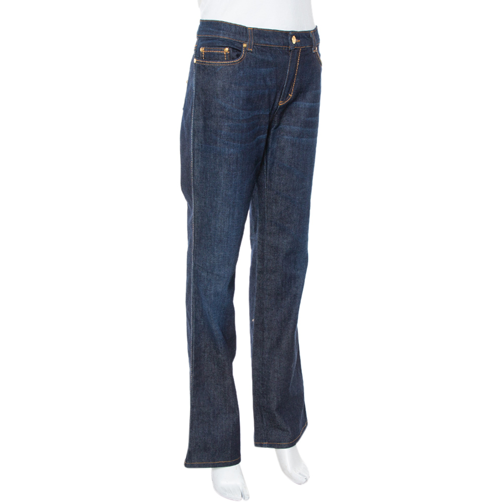 Roberto Cavalli Blue Dark Wash Denim Straight Leg Jeans, Navy blue
Roberto Cavalli Blue Dark Wash Denim Straight Leg Jeans, Navy blue