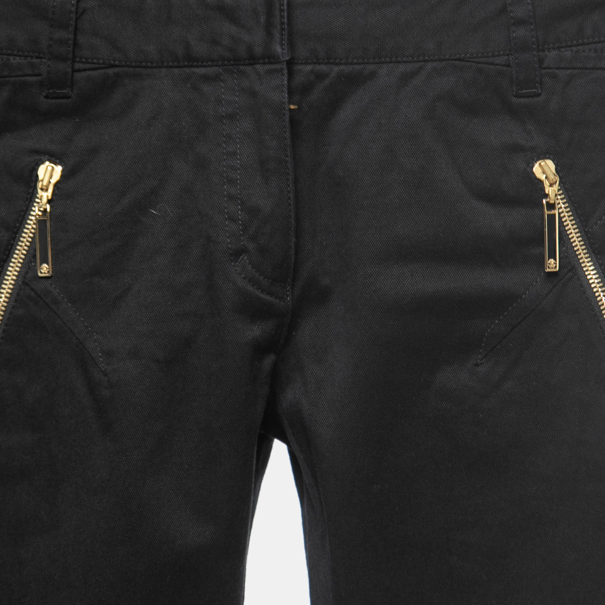 Roberto Cavalli Black Denim Zip Detail Jeans S Waist 28