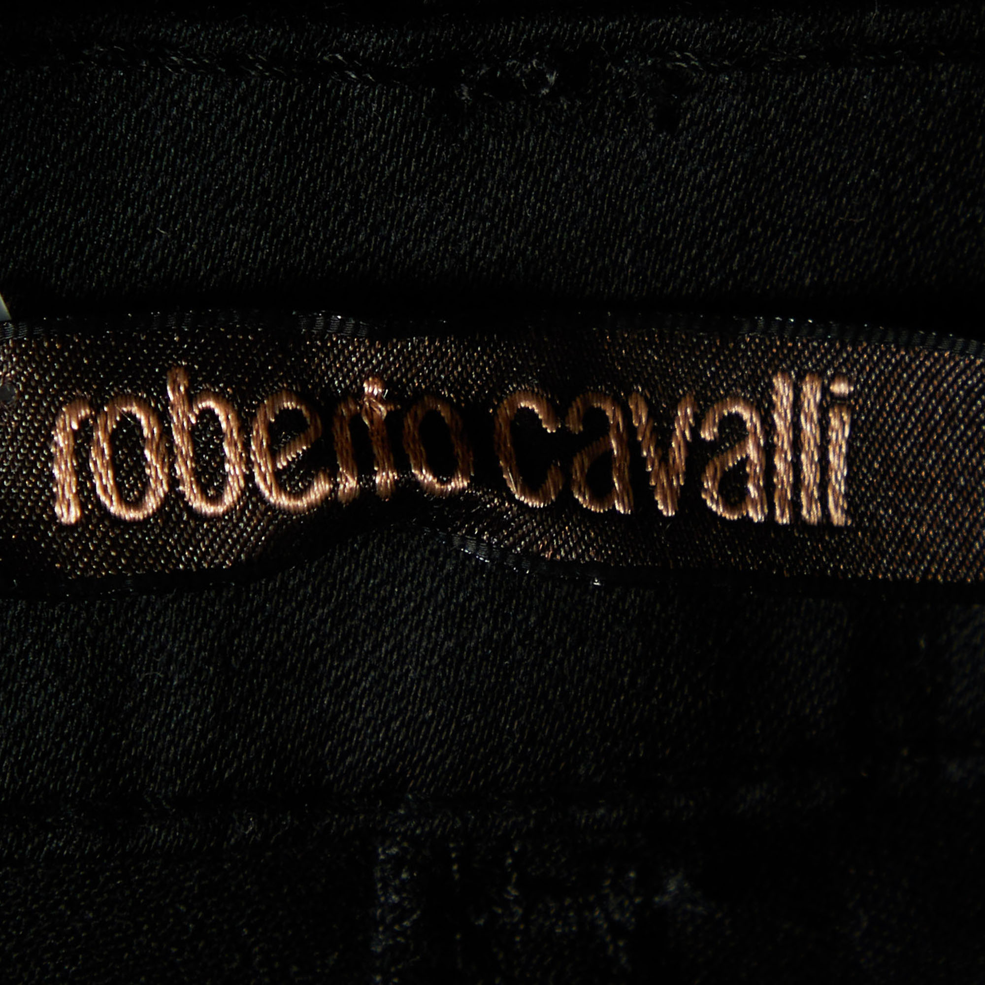 Roberto Cavalli Black Wool Straight Leg Pants M