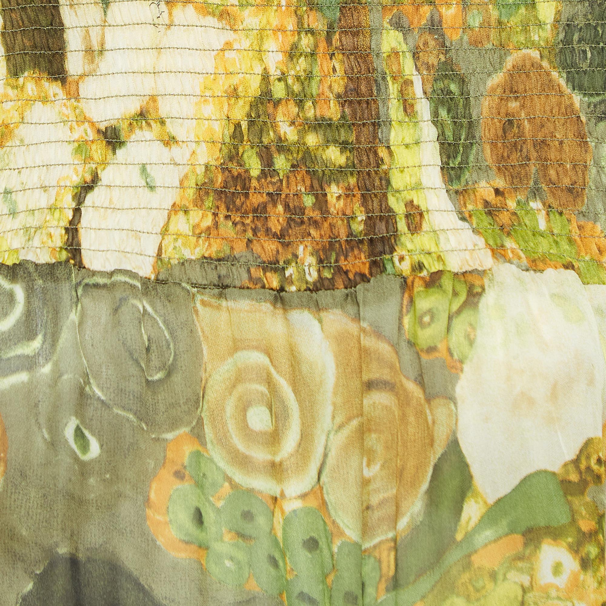 Roberto Cavalli Multicolor Print Silk Gustav Klimt Blouse M