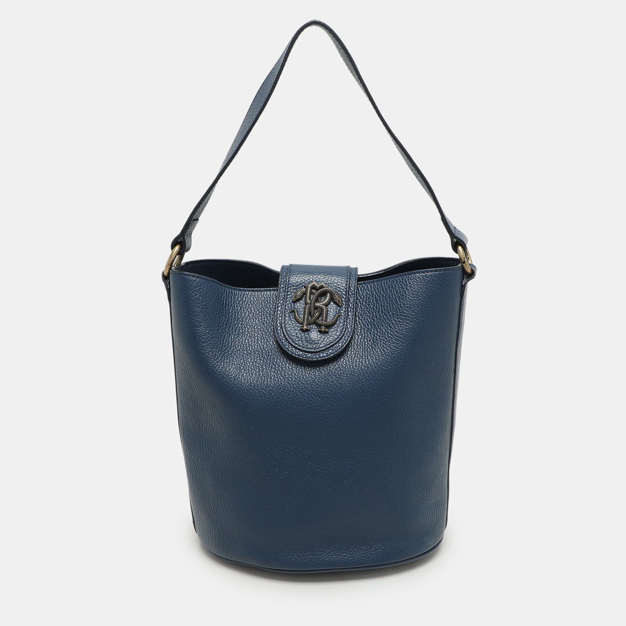 Leather Bucket Bag - Roberto Cavalli - Modalova