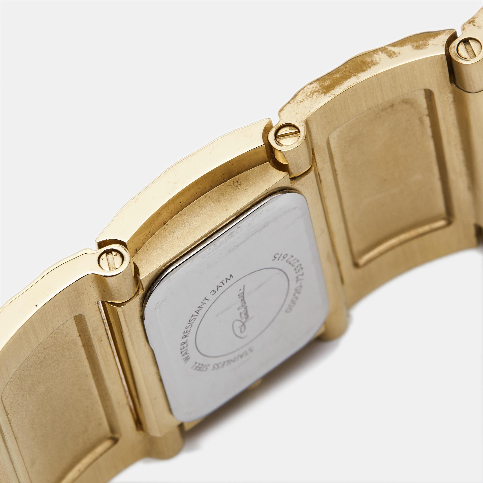 Roberto Cavalli Champagne Gold Plated Stainless Steel 7253272615 Women's Wristwatch 38 Mm