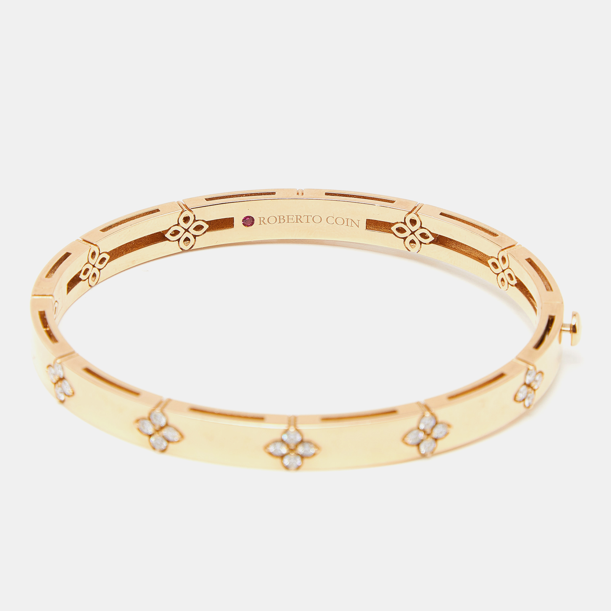 Roberto Coin Verona Diamond 18k Rose Gold Bracelet