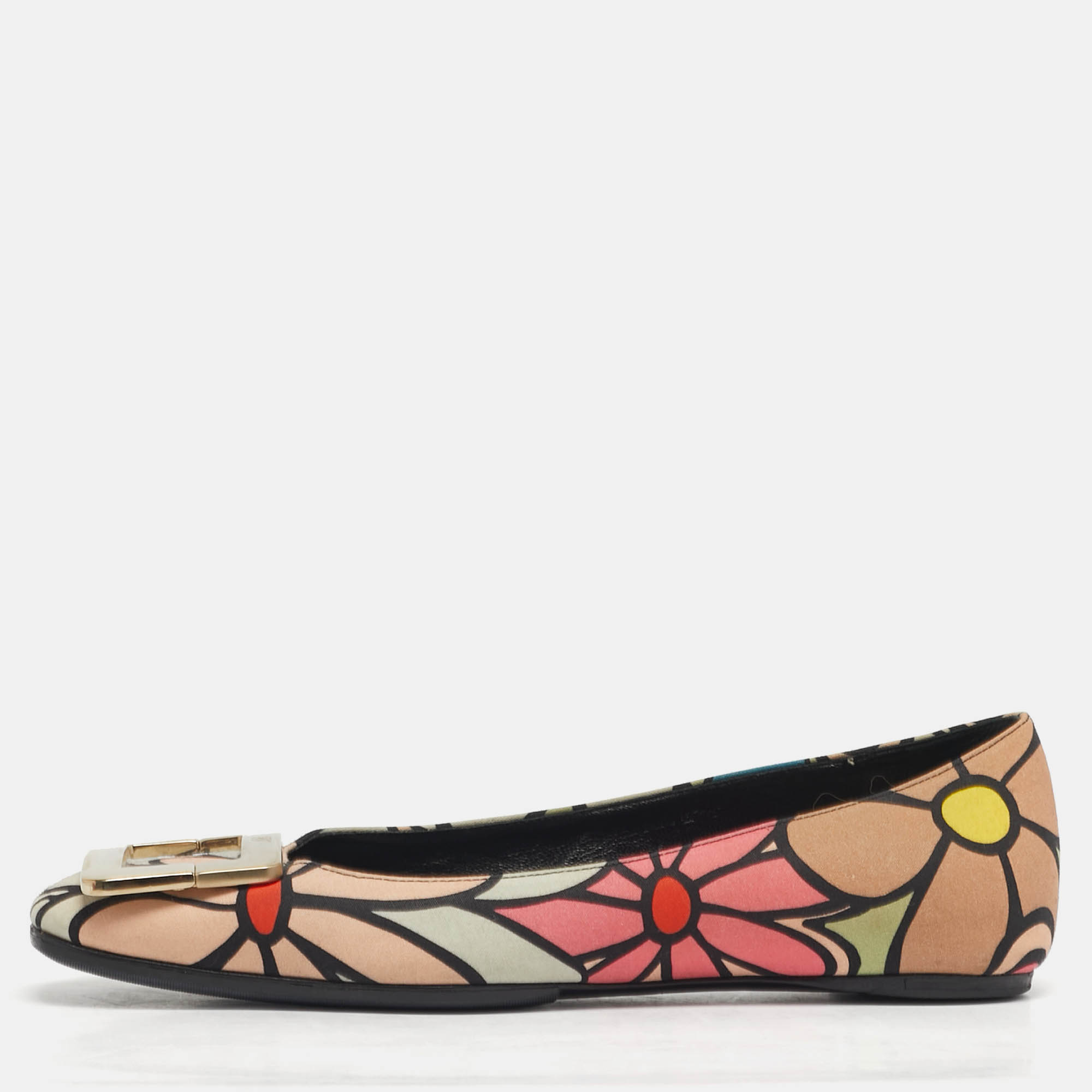 Roger Vivier Belle Vivier Size Multicolor Canvas Ballet Flats
Roger Vivier Belle Vivier Size Multicolor Canvas Ballet Flats