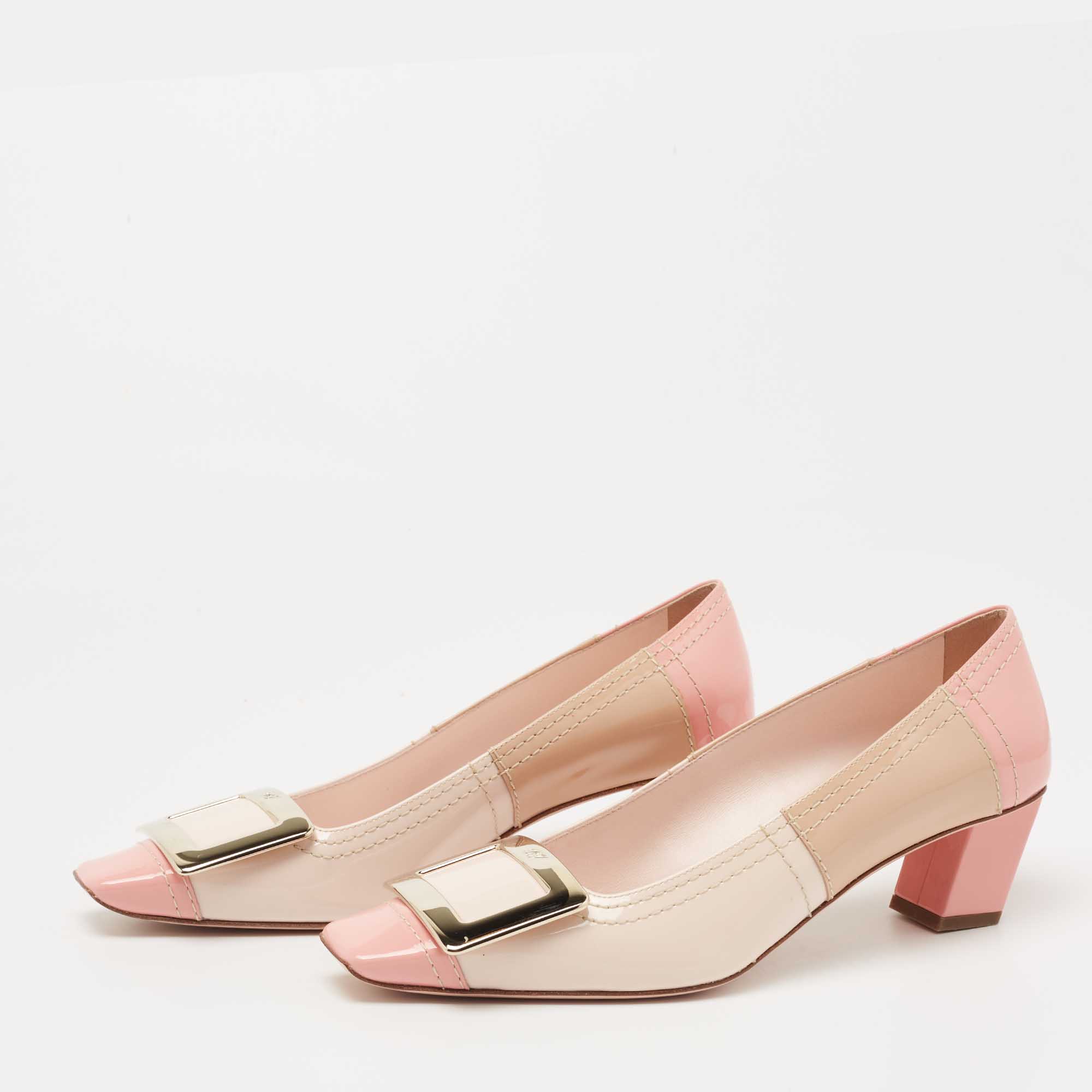 Roger Vivier Multicolor Patent Leather Trompette Color Block Pumps Size
Roger Vivier Multicolor Patent Leather Trompette Color Block Pumps Size