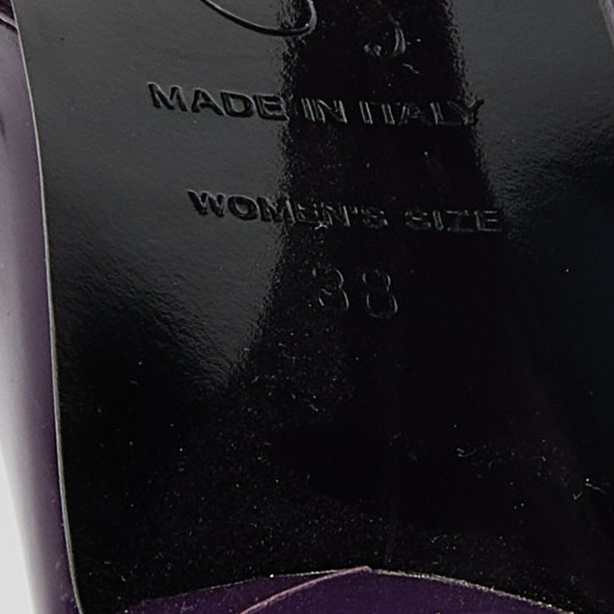Roger Vivier Purple Patent Leather Pumps Size 38