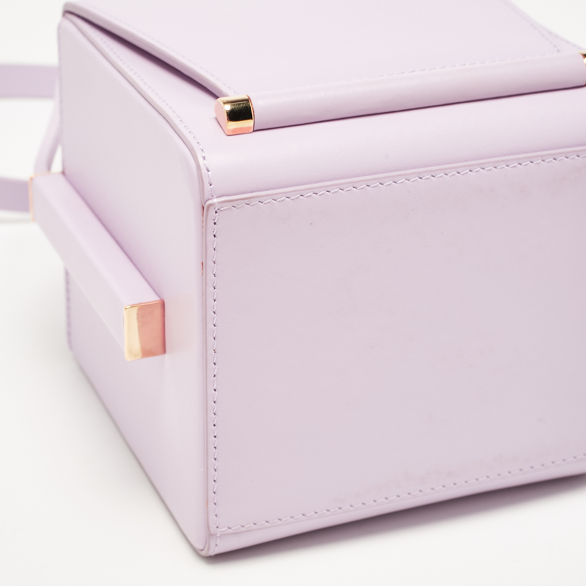 Roksanda Light Purple Leather Box Shoulder Bag