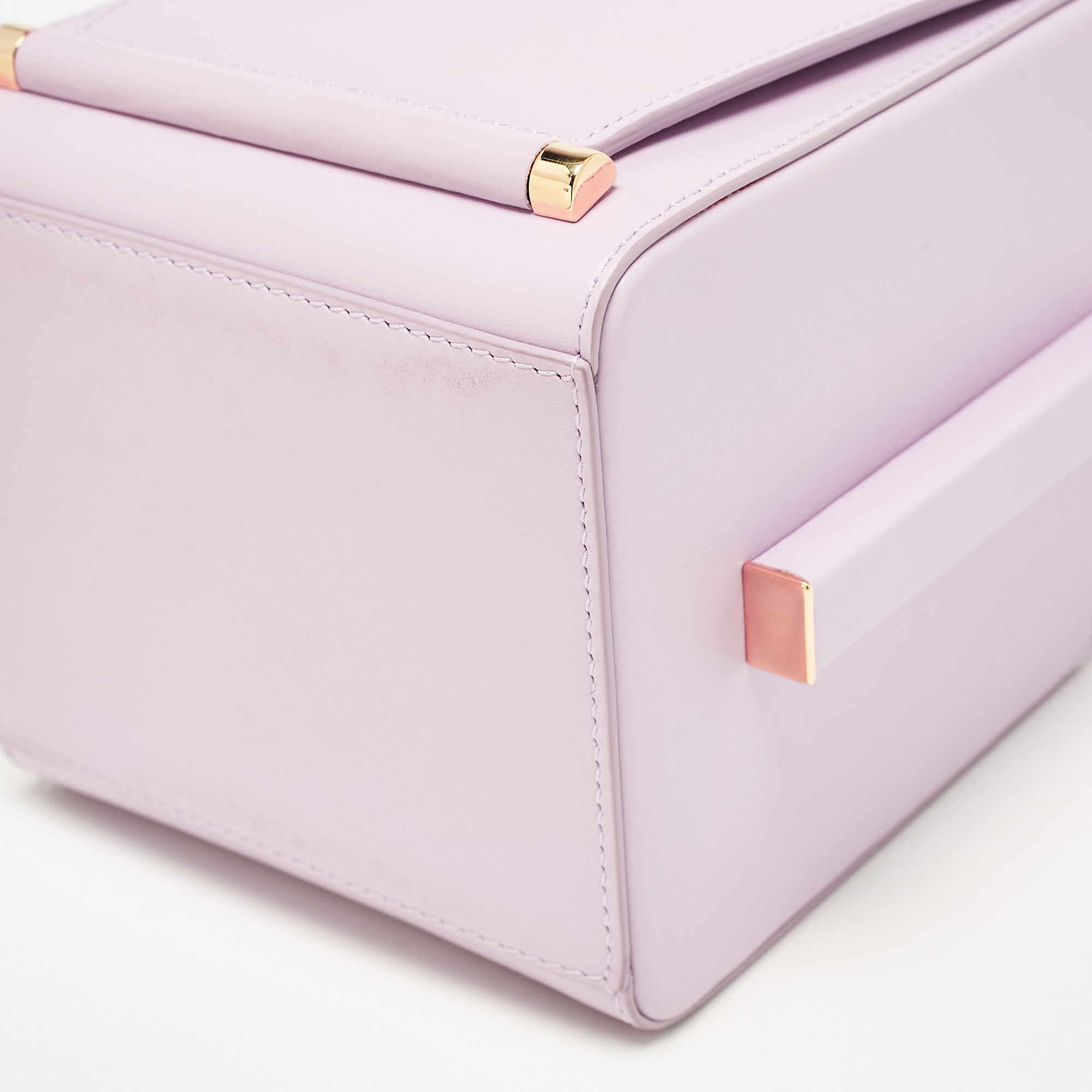 Roksanda Light Purple Leather Box Shoulder Bag