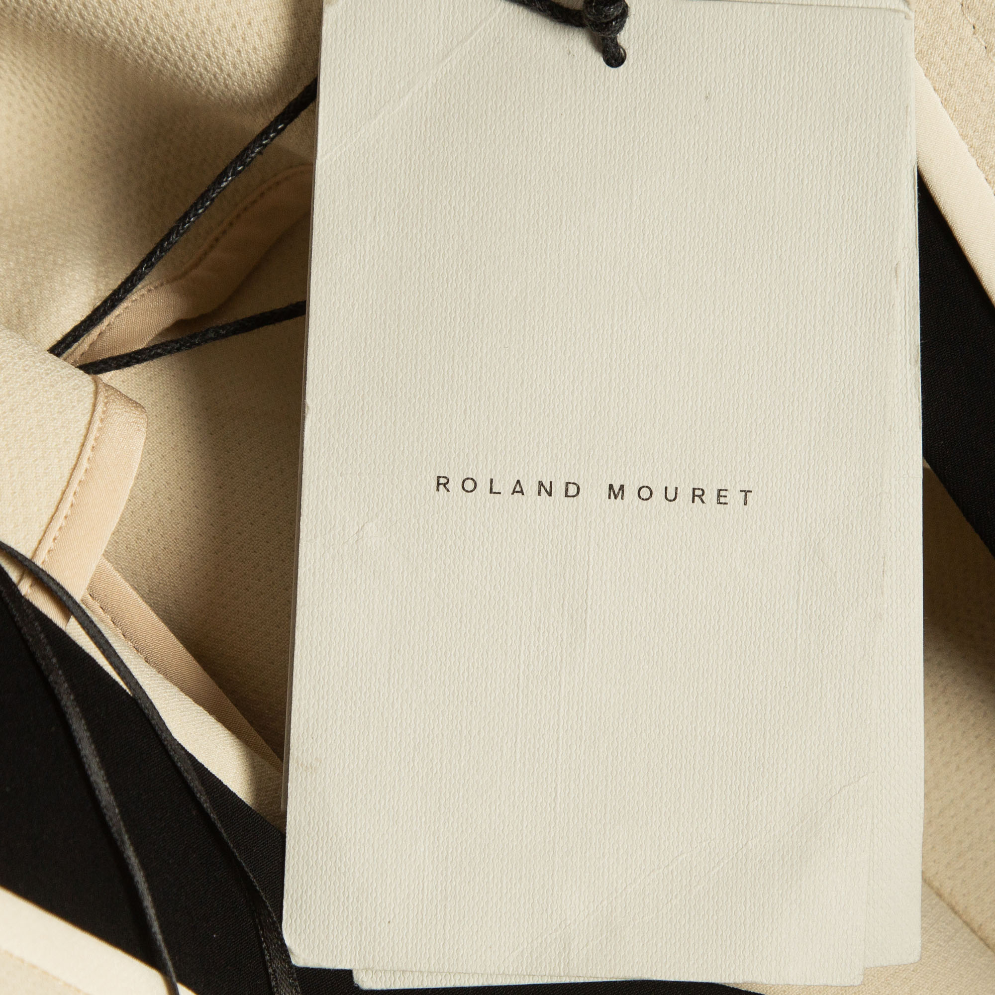Roland Mouret Off-White/Black Wool Blend  Kutim Dress M