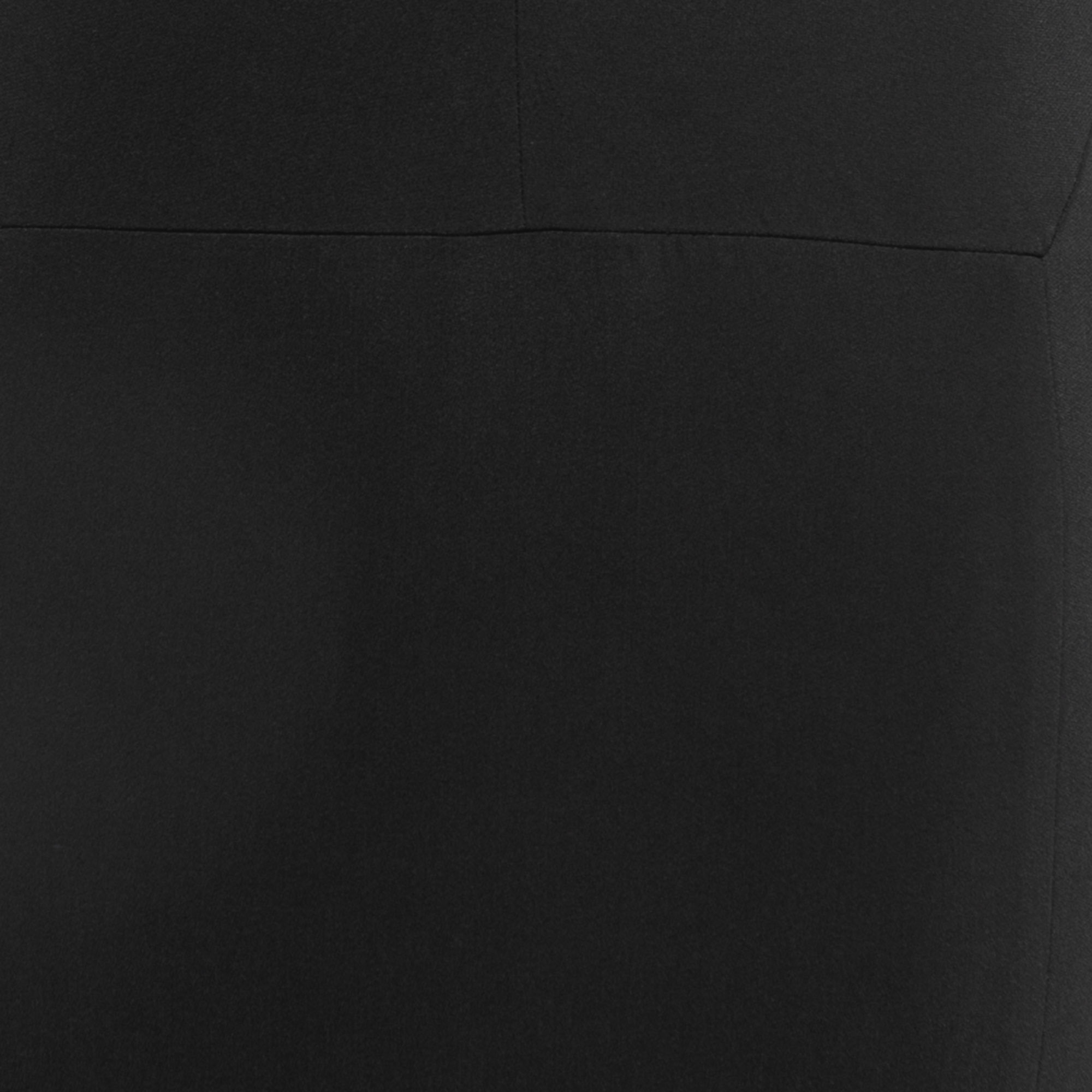 Roland Mouret Black Crepe Maxi Skirt M