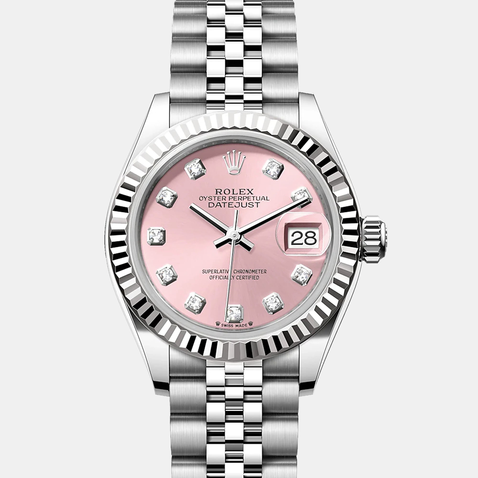 Rolex Datejust 279174-0003 Automatic Pink Diamond Stainless Steel Women’s Wristwatch 28 mm
Rolex Datejust 279174-0003 Automatic Pink Diamond Stainless Steel Women’s Wristwatch 28 mm