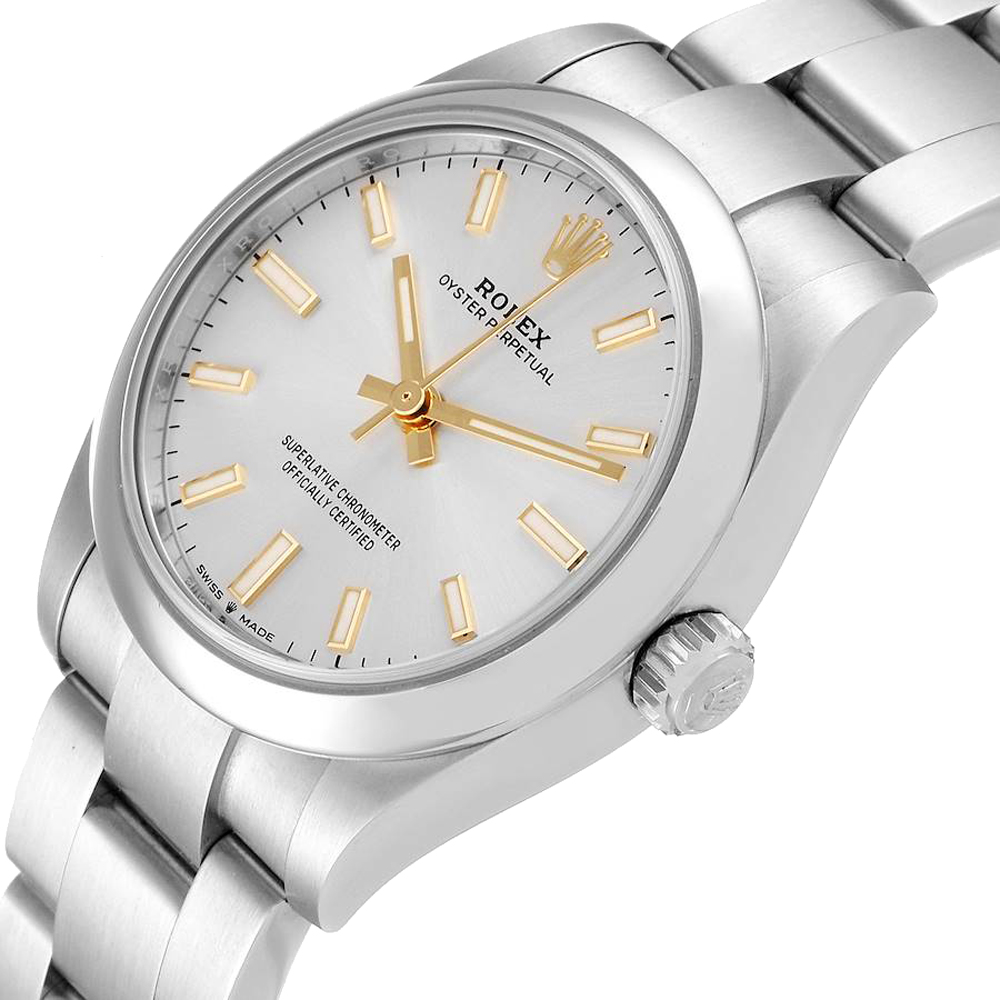 Rolex Silver Stainless Steel Oyster Perpetual Automatic 277200 Women's Wristwatch 31 MM
Rolex Silver Stainless Steel Oyster Perpetual Automatic 277200 Women's Wristwatch 31 MM