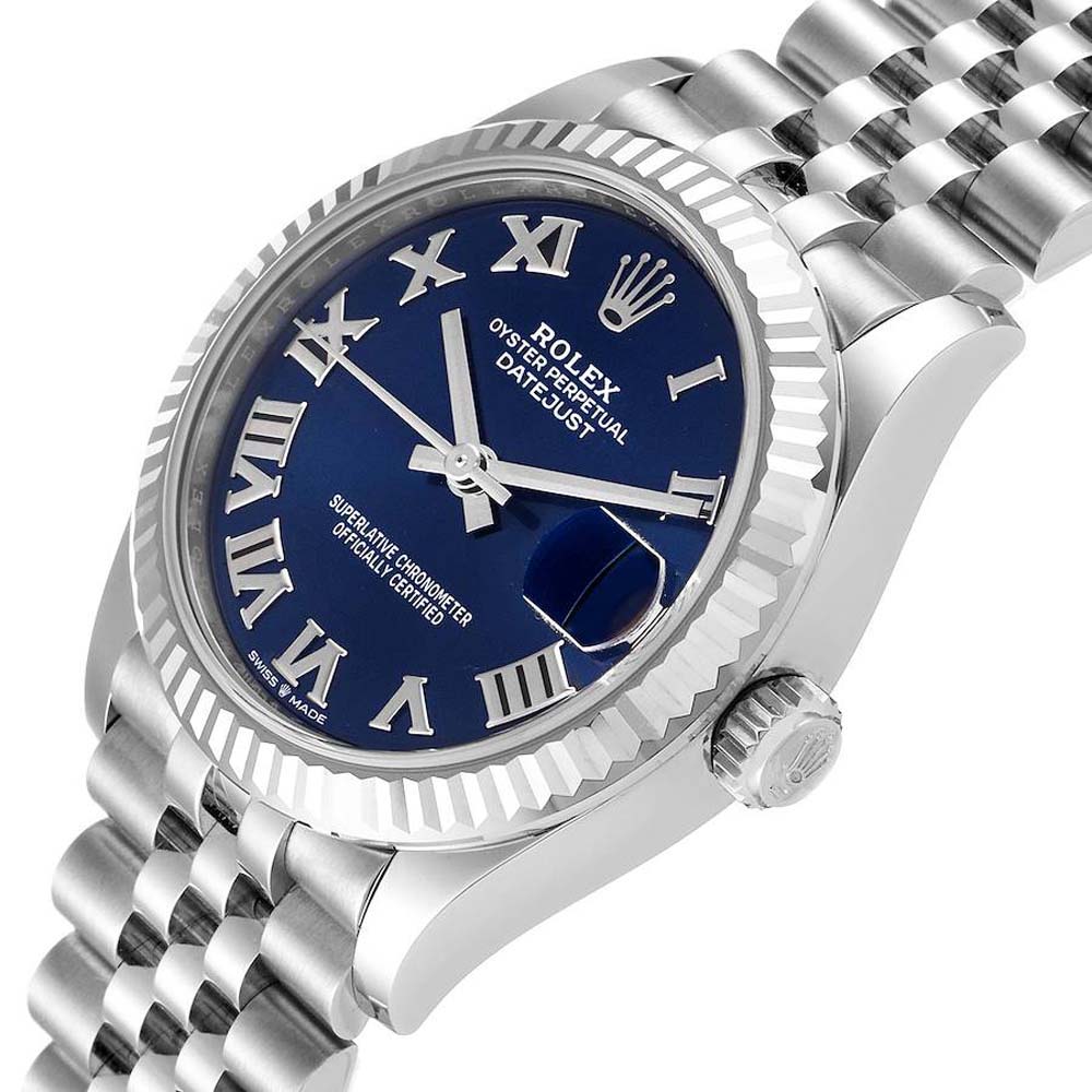 Rolex Blue 18k White Gold And Stainless Steel Datejust 278274 Women's Wristwatch 31 MM
Rolex Blue 18k White Gold And Stainless Steel Datejust 278274 Women's Wristwatch 31 MM