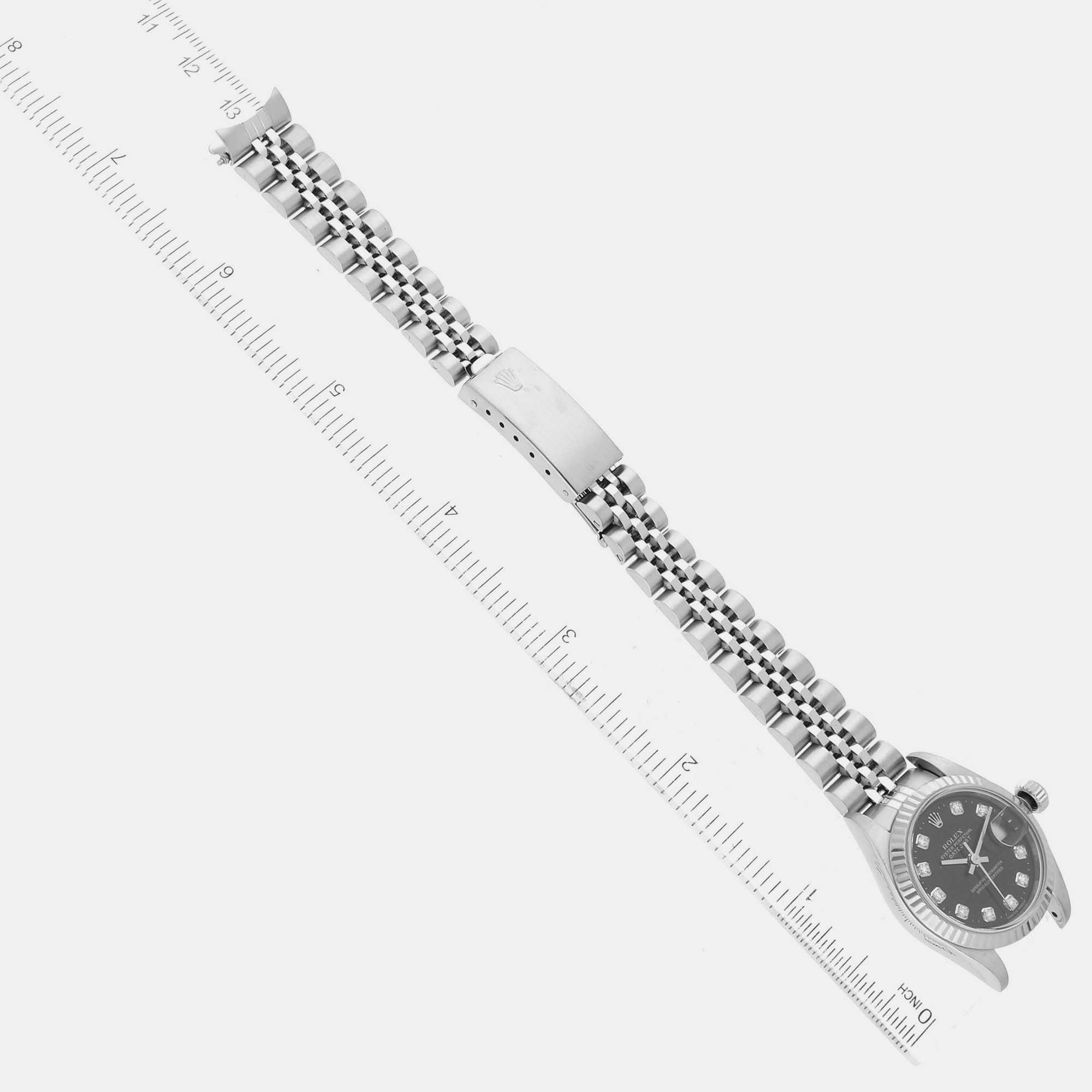 Rolex Datejust Steel White Gold Diamond Ladies Watch 26.0 Mm