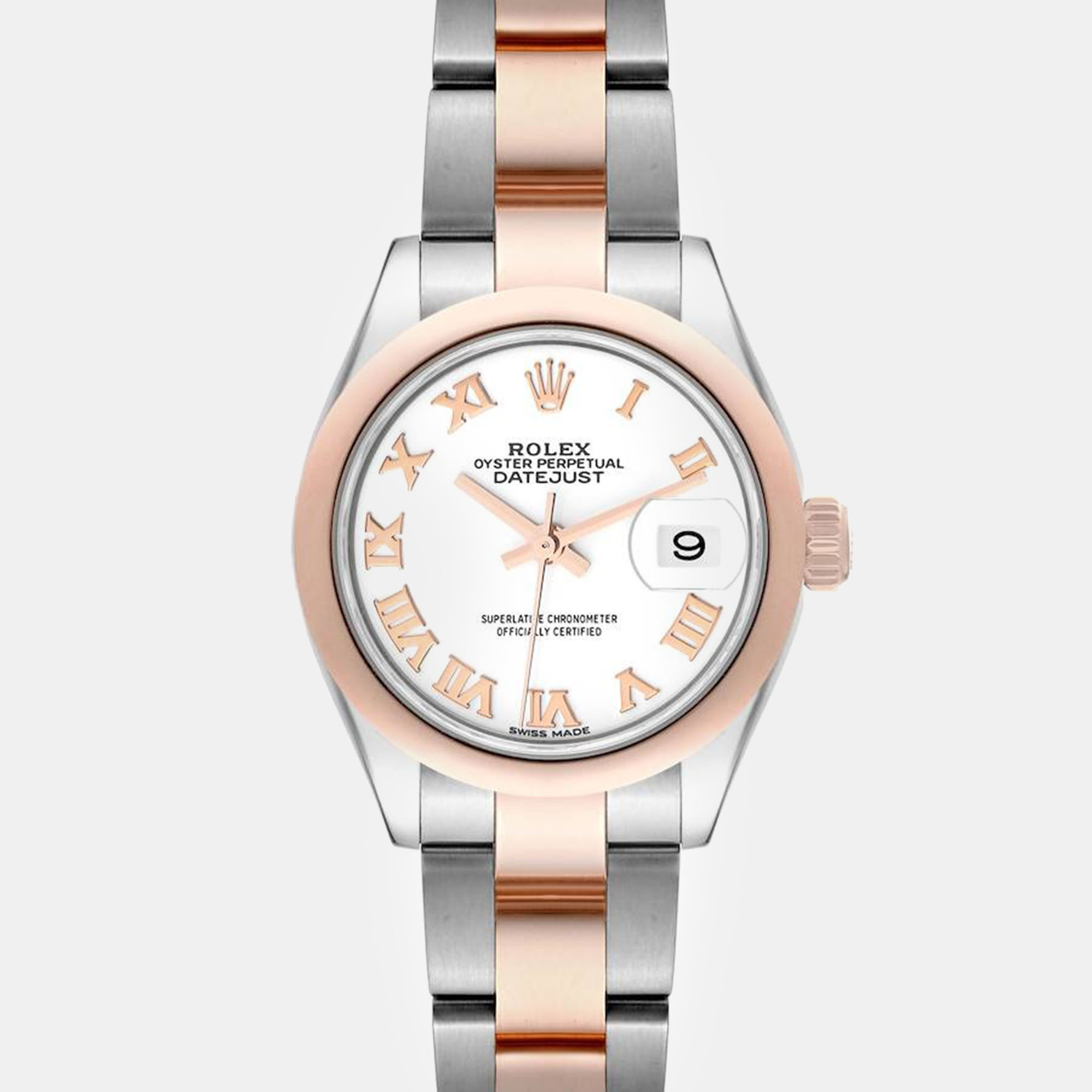 Rolex Datejust Steel Everose Rose Gold White Dial Ladies Watch 279161