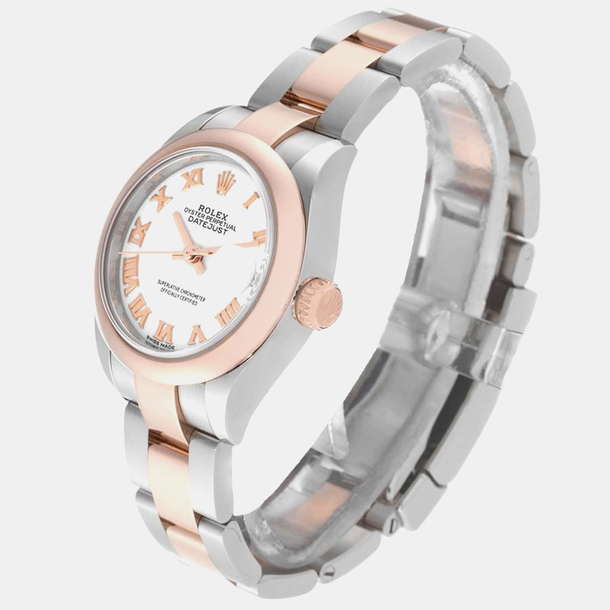 Rolex Datejust Steel Everose Rose Gold White Dial Ladies Watch 279161