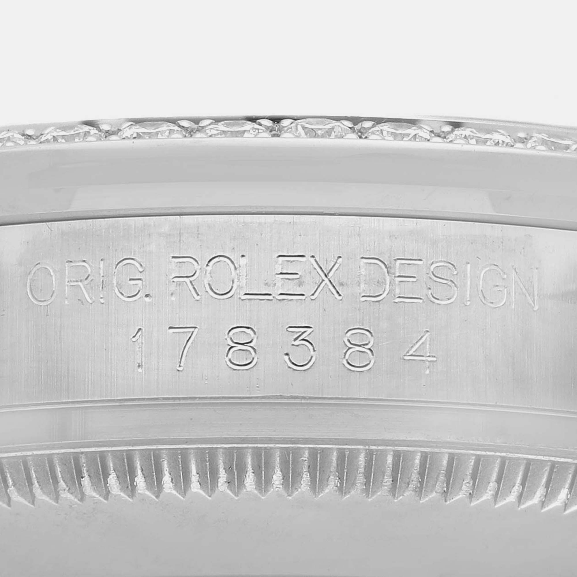 Rolex Datejust Midsize Steel White Gold Diamond Watch 31.0 Mm