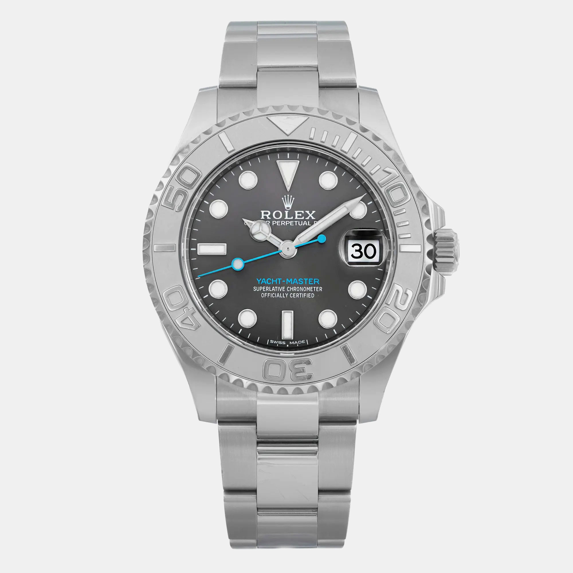 Rolex Stainless Steel Platinum Yacht-Master 268622 Automatic Men's Wristwatch 37 mm, Black
Rolex Stainless Steel Platinum Yacht-Master 268622 Automatic Men's Wristwatch 37 mm, Black