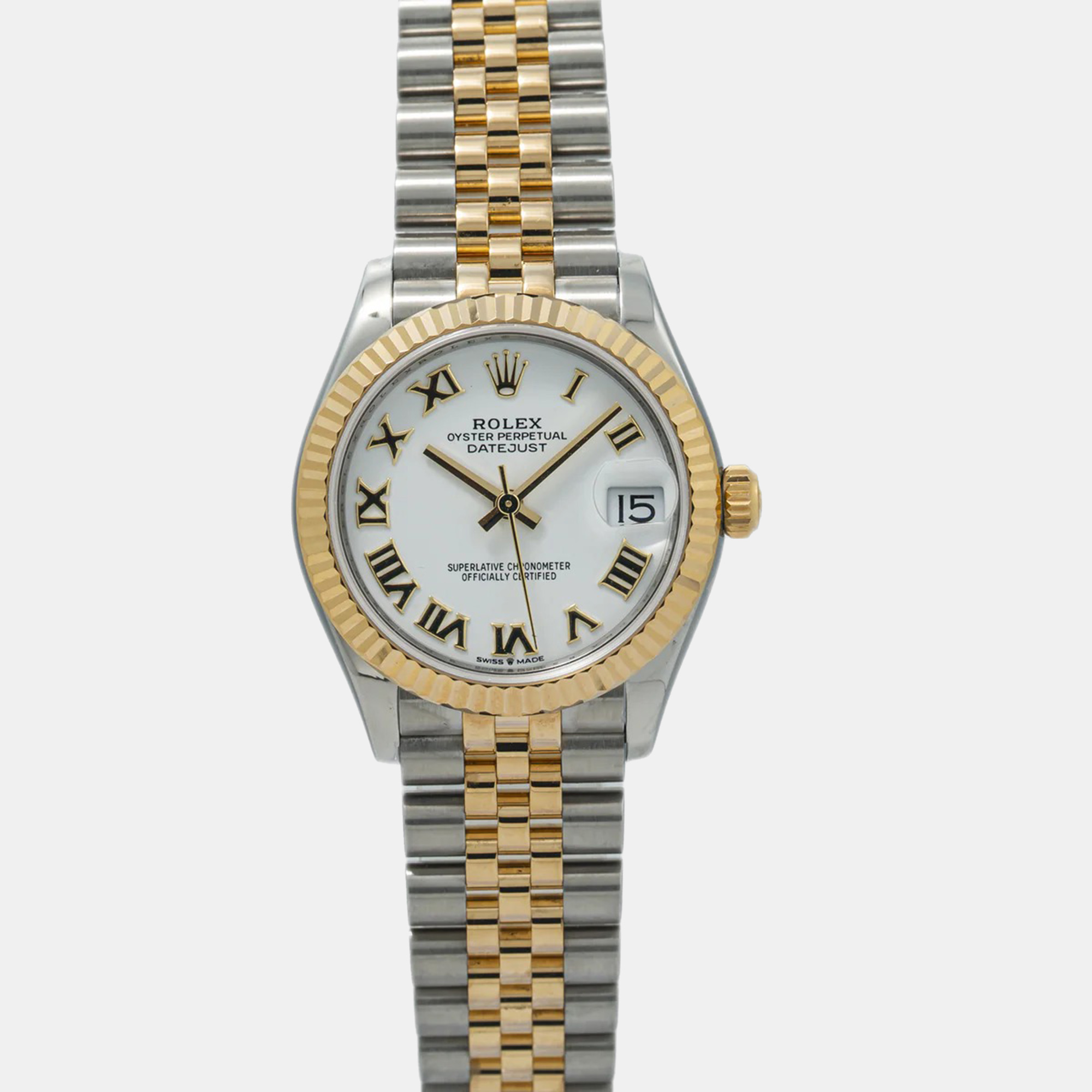 Rolex Datejust 278273 White Dial 18K Yellow Gold Stainless Steel Automatic Women's Wristwatch 31 mm
Rolex Datejust 278273 White Dial 18K Yellow Gold Stainless Steel Automatic Women's Wristwatch 31 mm