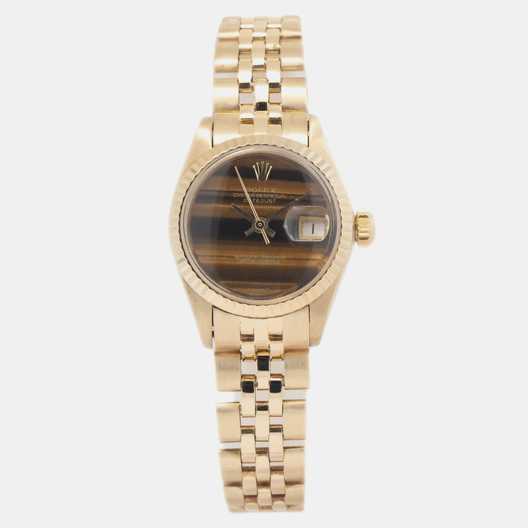 Rolex Brown 18K Yellow Gold Lady Datejust 6917 Automatic Women's Wristwatch
Rolex Brown 18K Yellow Gold Lady Datejust 6917 Automatic Women's Wristwatch