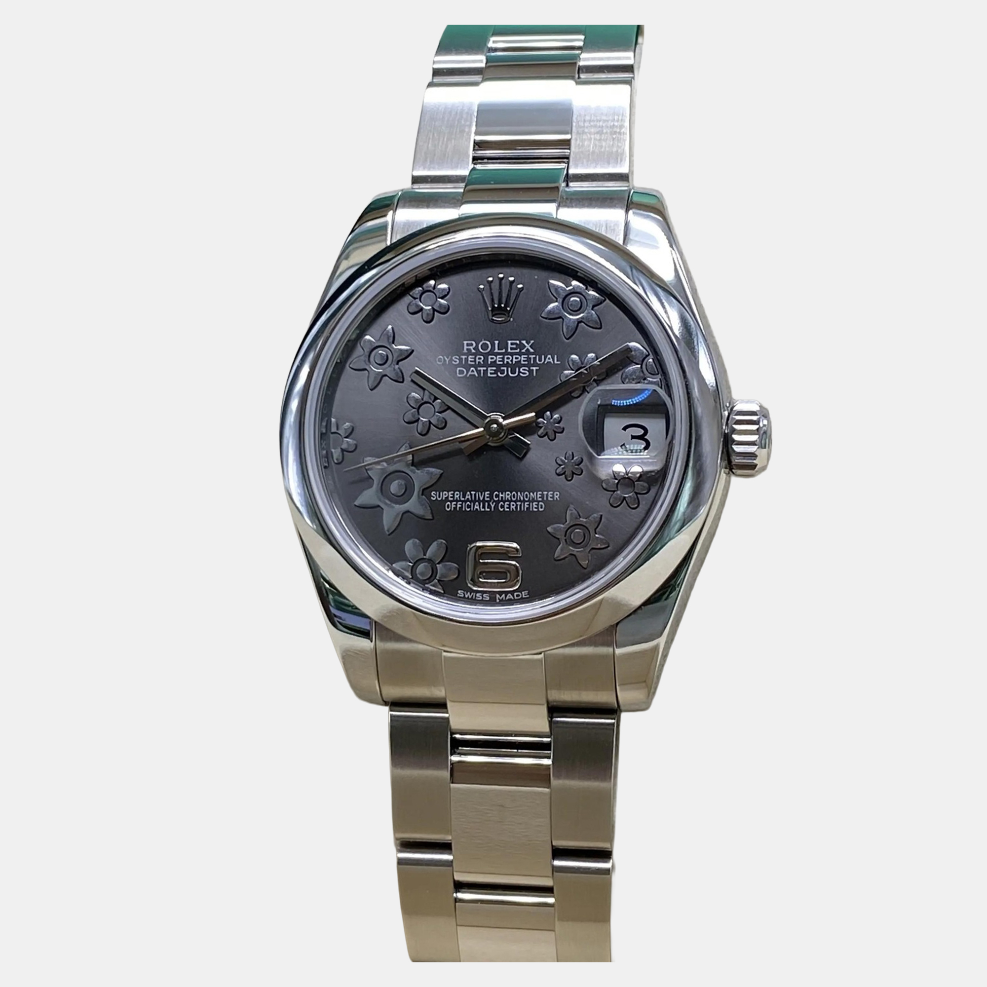 Rolex Datejust 178240 Automatic Grey Floral Dial Stainless Steel Women's Wristwatch 31 mm
Rolex Datejust 178240 Automatic Grey Floral Dial Stainless Steel Women's Wristwatch 31 mm