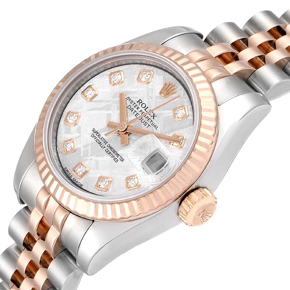 Rolex MOP 18k Rose Gold And Stainless Steel Datejust 179171 Women's Wristwatch 26 MM, White
Rolex MOP 18k Rose Gold And Stainless Steel Datejust 179171 Women's Wristwatch 26 MM, White