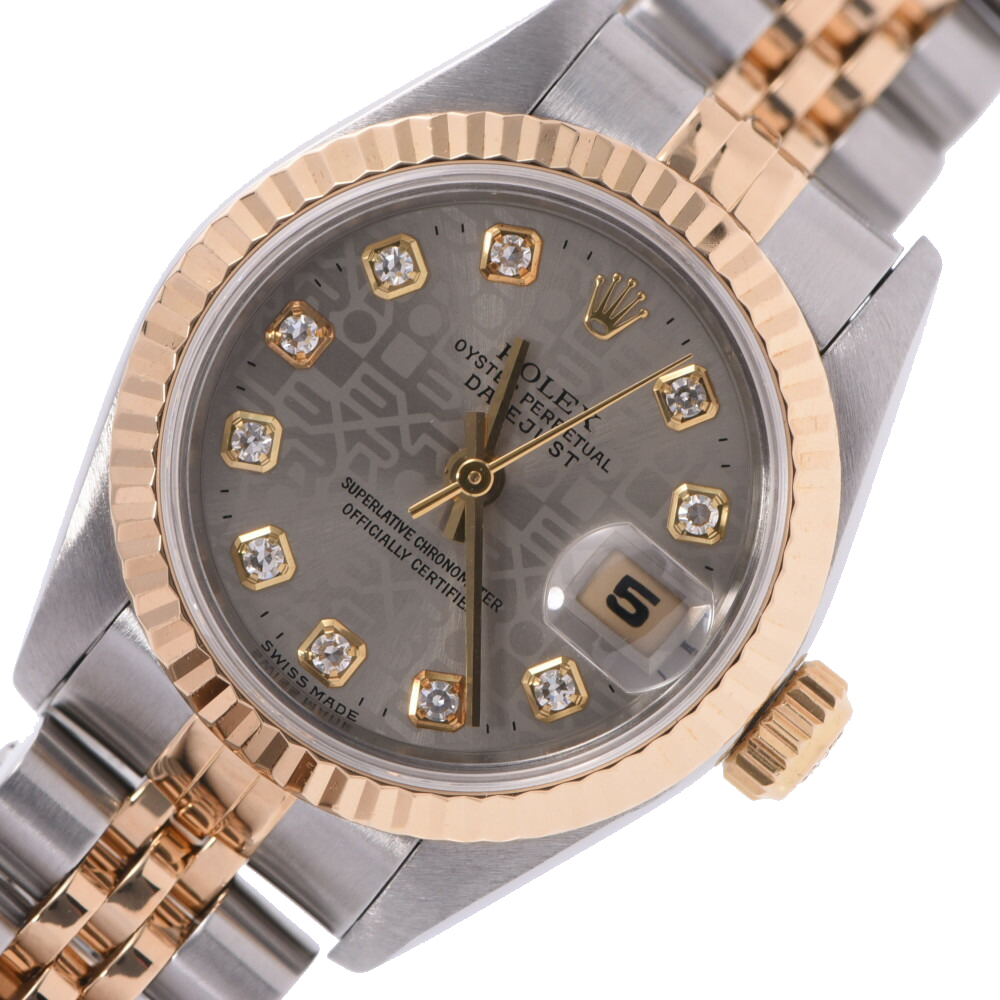 Rolex Black Diamonds 18K Yellow Gold And Stainless Steel Datejust 69173G Women's Wristwatch 26 MM
Rolex Black Diamonds 18K Yellow Gold And Stainless Steel Datejust 69173G Women's Wristwatch 26 MM