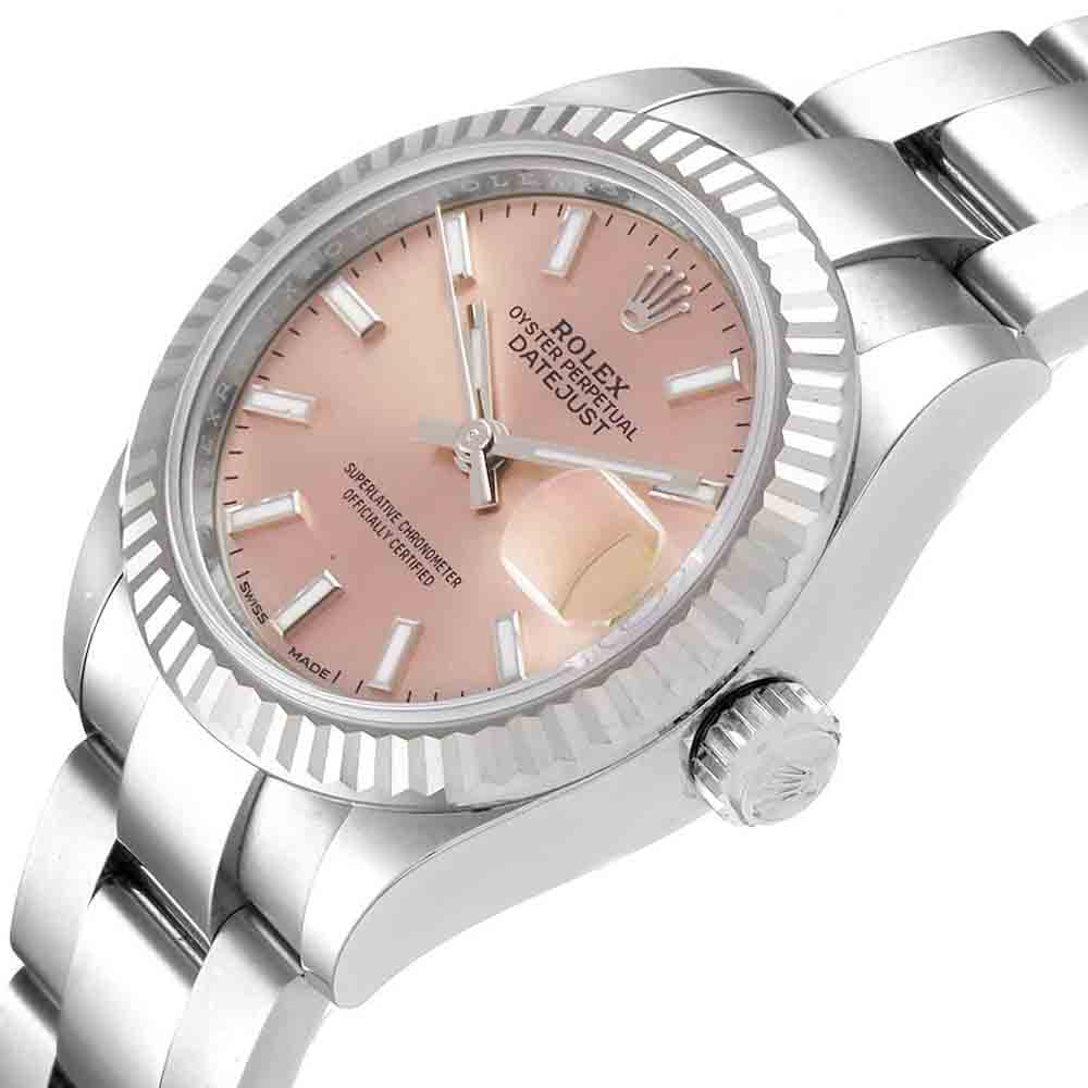 Rolex Pink 18K White Gold And Stainless Steel Datejust 279174 Women's Wristwatch 28 MM
Rolex Pink 18K White Gold And Stainless Steel Datejust 279174 Women's Wristwatch 28 MM