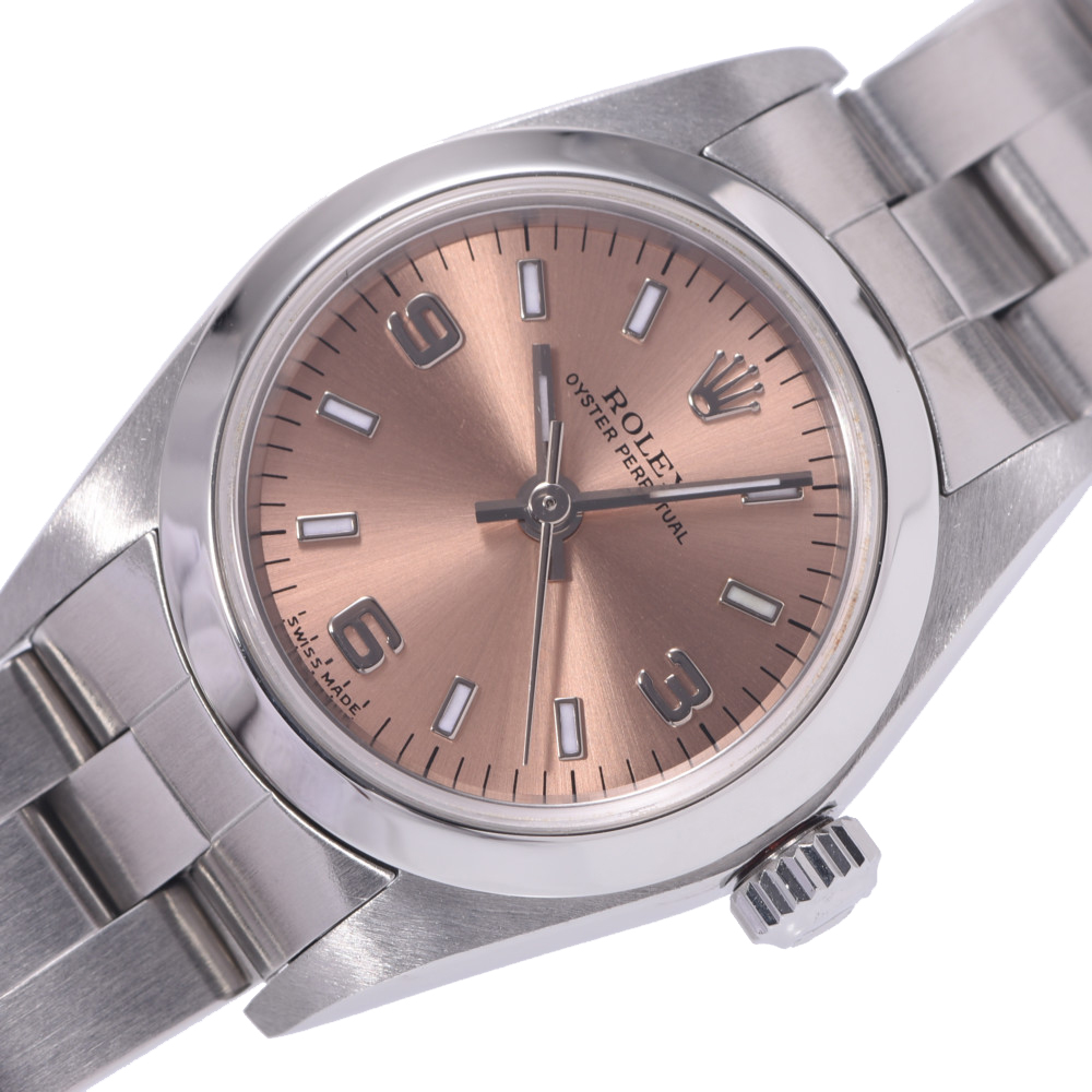 Rolex Pink Stainless Steel Oyster Perpetual 76080 Women's Wristwatch 24 MM
Rolex Pink Stainless Steel Oyster Perpetual 76080 Women's Wristwatch 24 MM