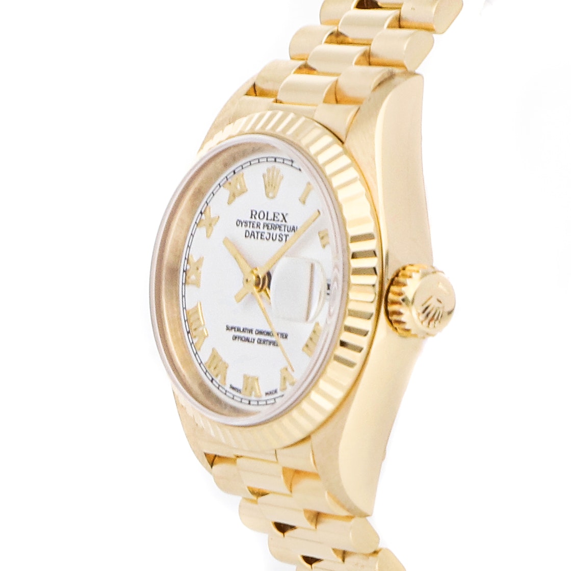 Rolex Champagne 18K Yellow Gold Datejust 69178 Women's Wristwatch 26 MM, White
Rolex Champagne 18K Yellow Gold Datejust 69178 Women's Wristwatch 26 MM, White