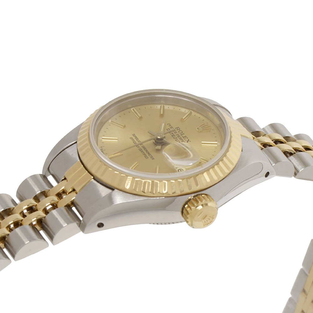 Rolex Champagne 18K Yellow Gold And Stainless Steel Datejust 69173 Women's Wristwatch 26 MM
Rolex Champagne 18K Yellow Gold And Stainless Steel Datejust 69173 Women's Wristwatch 26 MM