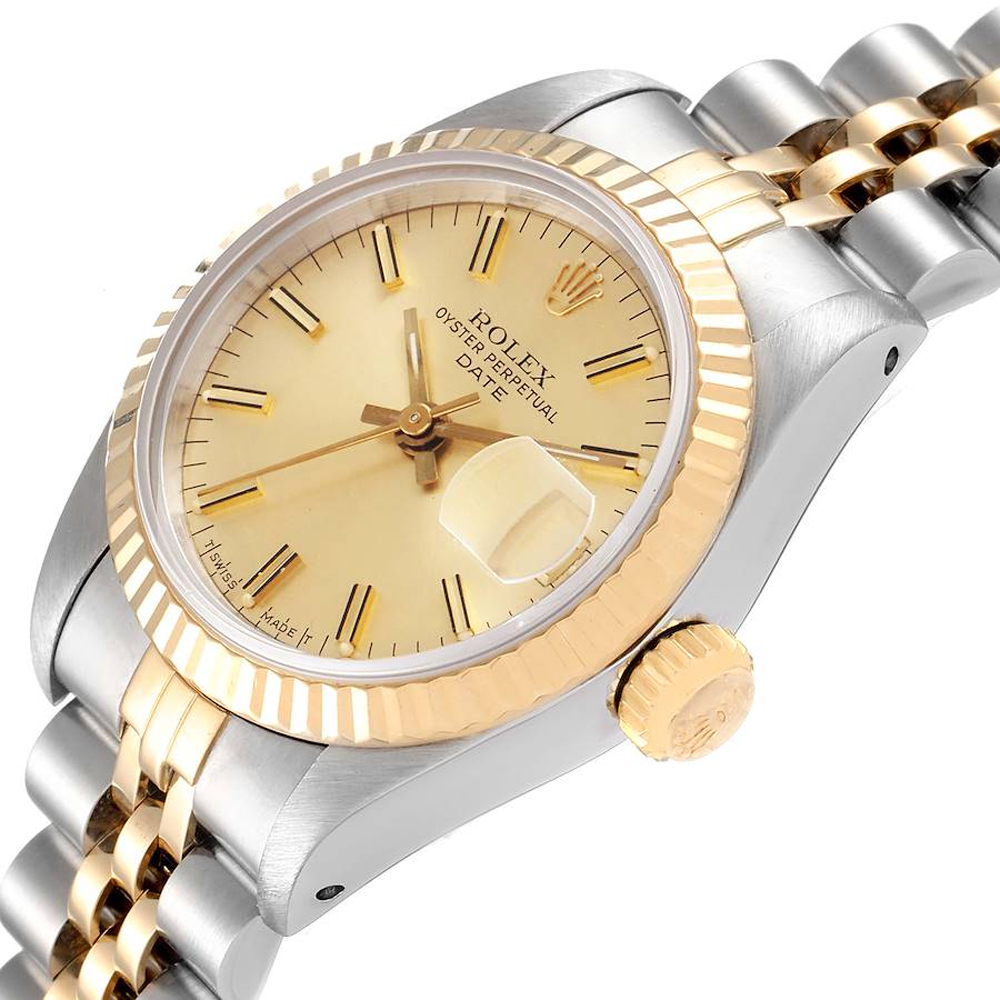 Rolex Champagne 18K Yellow Gold And Stainless Steel Datejust 69173 Women's Wristwatch 26 MM
Rolex Champagne 18K Yellow Gold And Stainless Steel Datejust 69173 Women's Wristwatch 26 MM