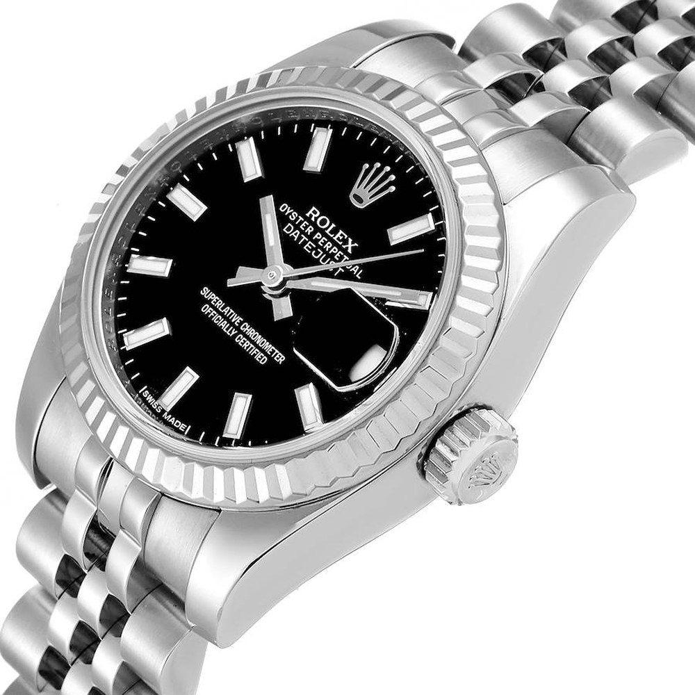 Rolex 18K White Gold And Stainless Steel Datejust 179174 Women's Wristwatch 26 MM, Black
Rolex 18K White Gold And Stainless Steel Datejust 179174 Women's Wristwatch 26 MM, Black