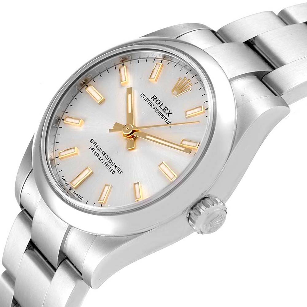 Rolex Silver Stainless Steel Oyster Perpetual Automatic 277200 Women's Wristwatch 31 MM
Rolex Silver Stainless Steel Oyster Perpetual Automatic 277200 Women's Wristwatch 31 MM