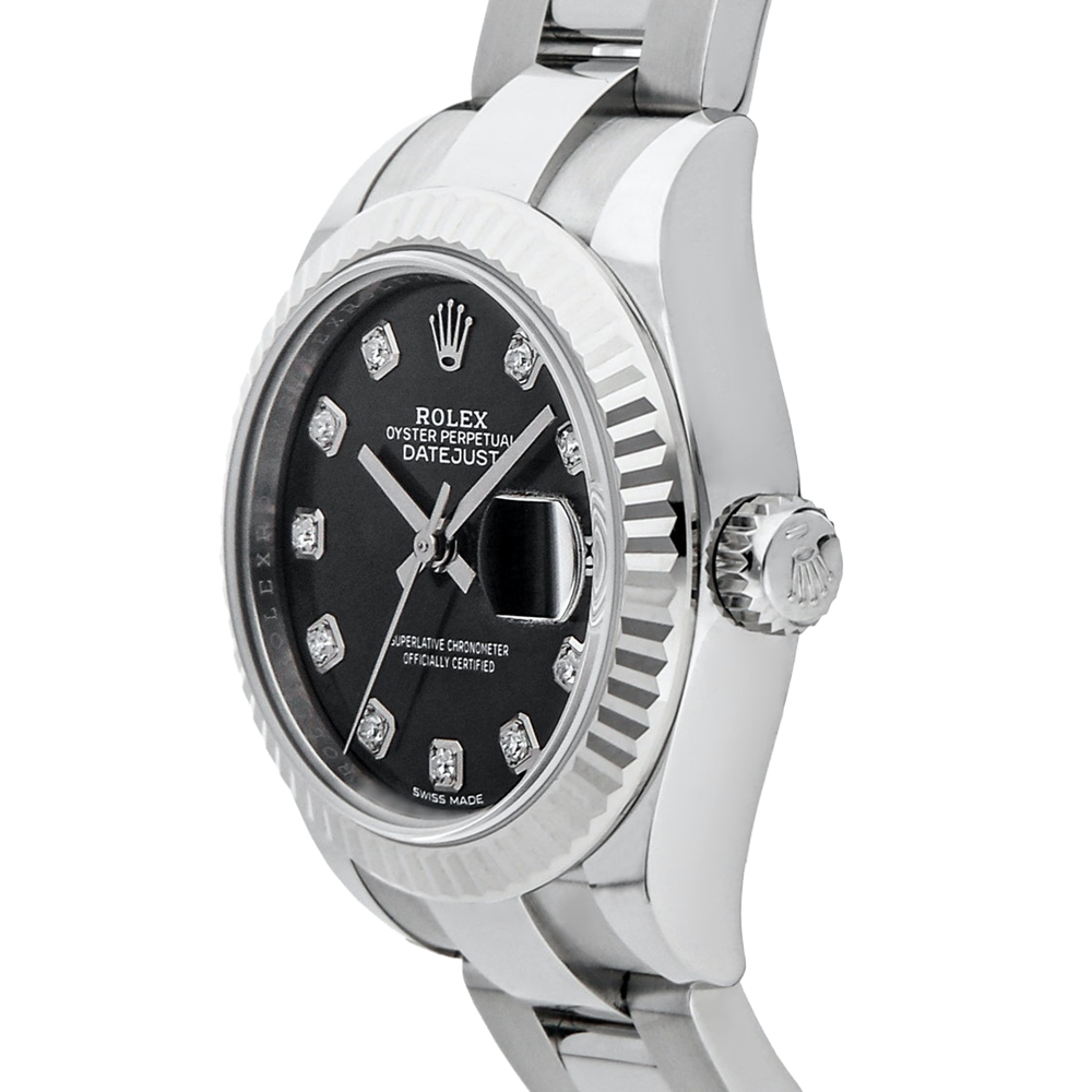 Rolex Black Diamonds Stainless Steel Datejust 279174 Women's Wristwatch 28 MM
Rolex Black Diamonds Stainless Steel Datejust 279174 Women's Wristwatch 28 MM