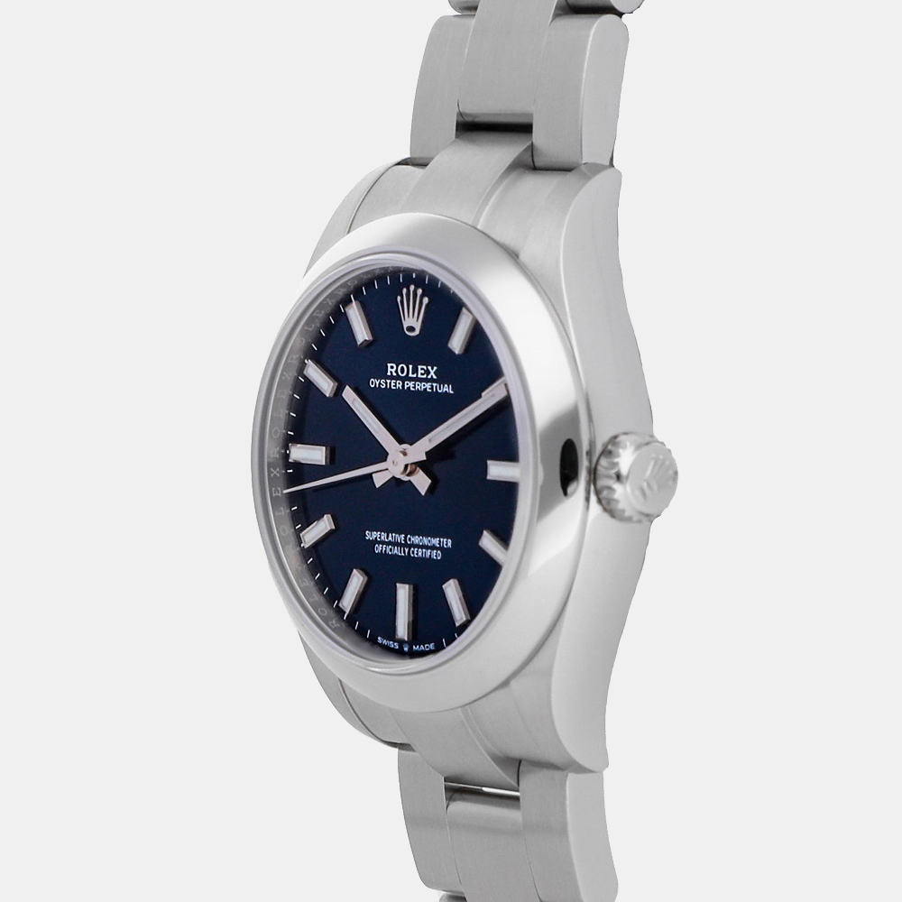 Rolex Blue Stainless Steel Oyster Perpetual 277200 Women's Wristwatch 31 mm
Rolex Blue Stainless Steel Oyster Perpetual 277200 Women's Wristwatch 31 mm