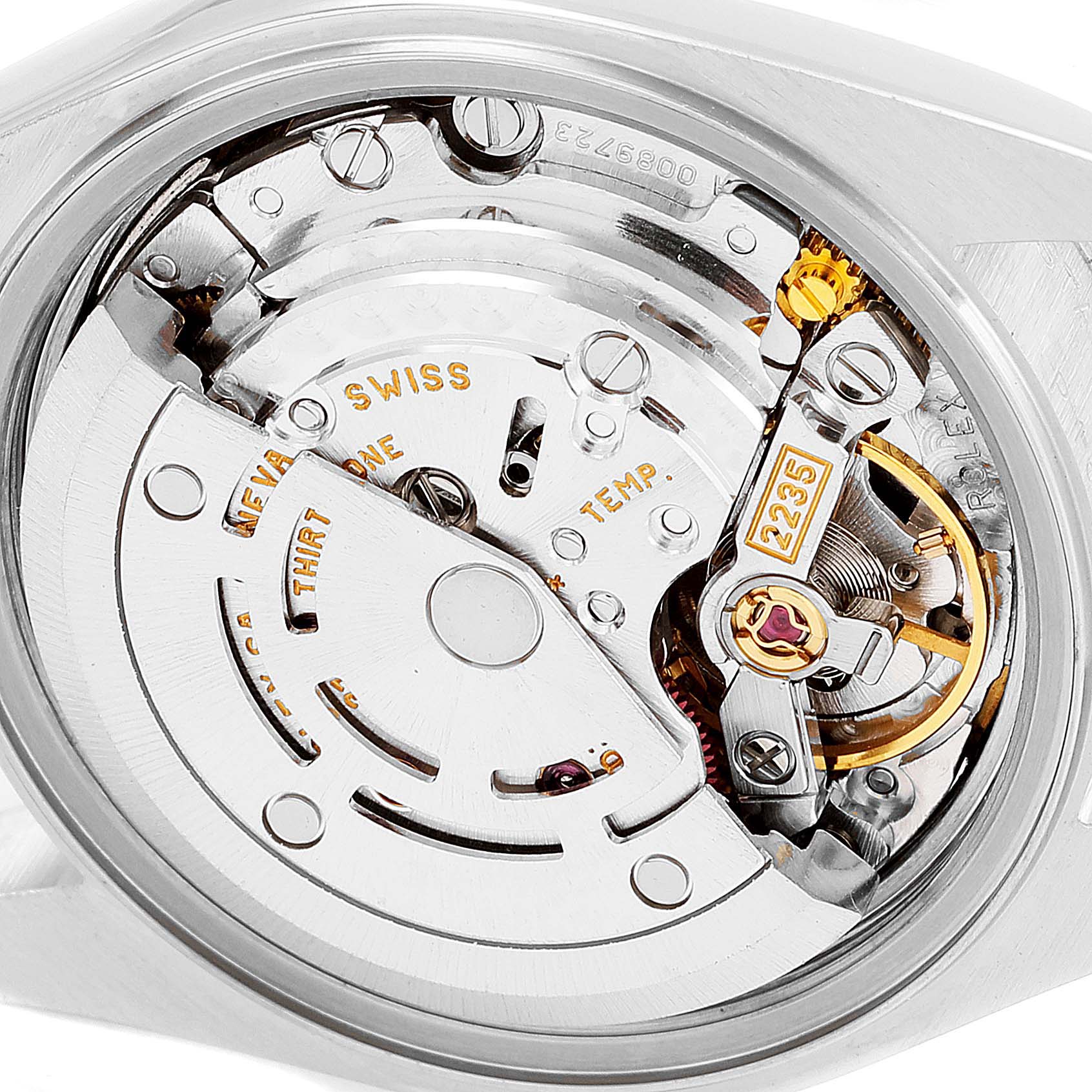 Rolex Blue Stainless Steel Datejust 179174 Automatic Women's Wristwatch 26 Mm