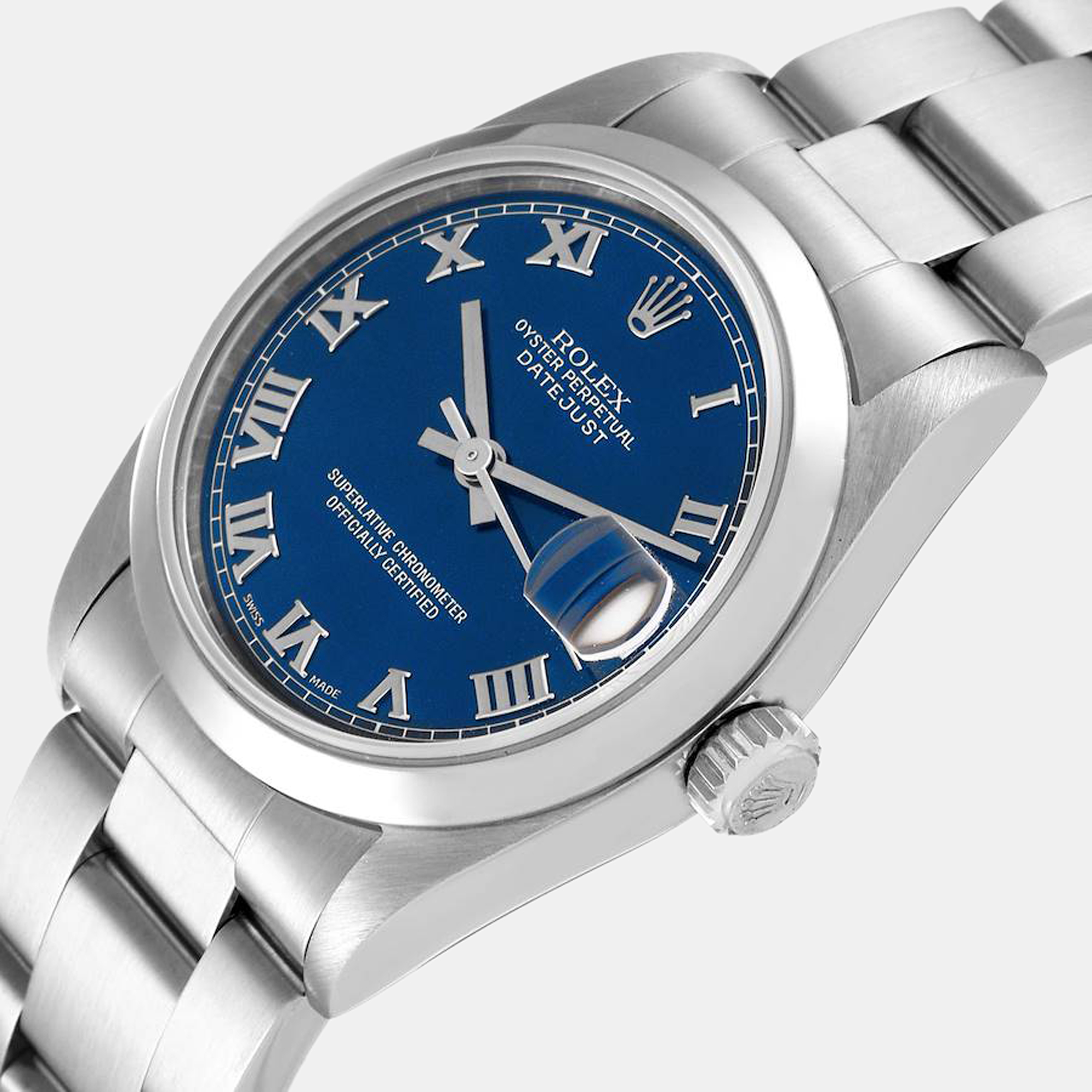 Rolex Blue Stainless Steel Datejust 68240 Automatic Women's Wristwatch 31 mm
Rolex Blue Stainless Steel Datejust 68240 Automatic Women's Wristwatch 31 mm