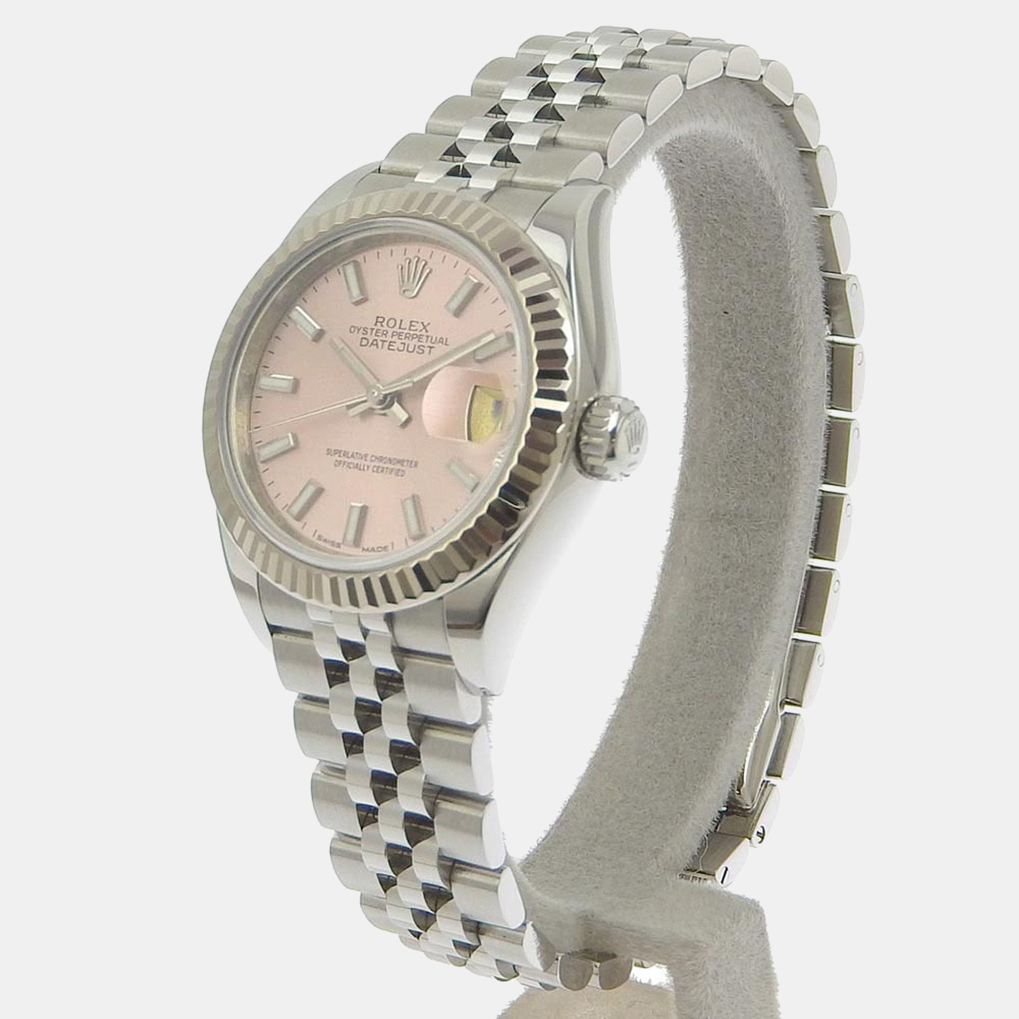 Rolex Pink 18K White Gold And Stainless Steel Datejust 179174 Women's Wristwatch 26 mm
Rolex Pink 18K White Gold And Stainless Steel Datejust 179174 Women's Wristwatch 26 mm