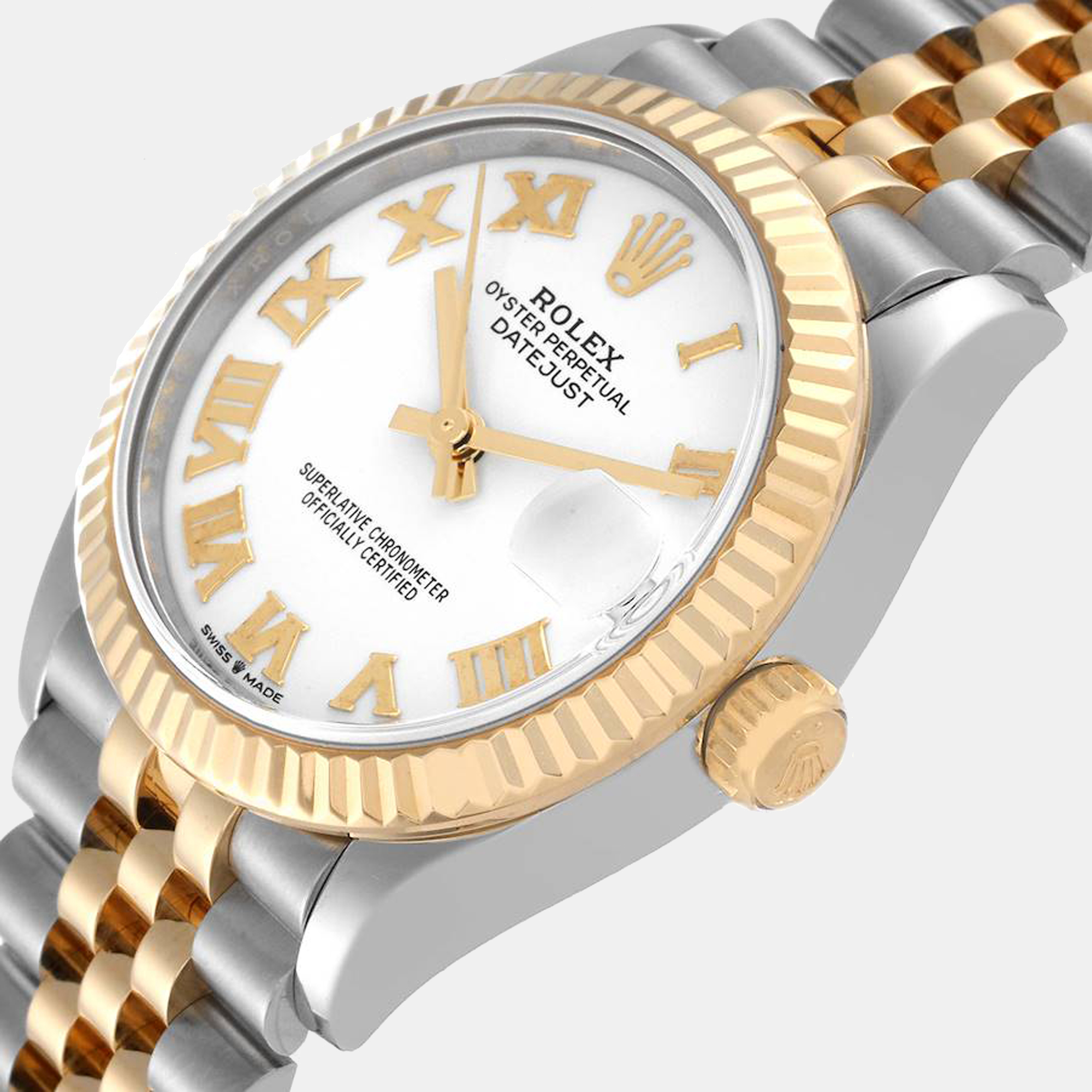 Rolex White 18K Yellow Gold And Stainless Steel Datejust 278273 Women's Wristwatch 31 mm
Rolex White 18K Yellow Gold And Stainless Steel Datejust 278273 Women's Wristwatch 31 mm