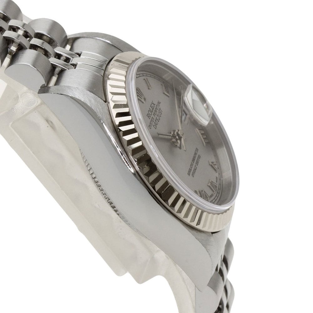 Rolex Silver Stainless Steel Datejust 79174 Women's Wristwatch 26 Mm