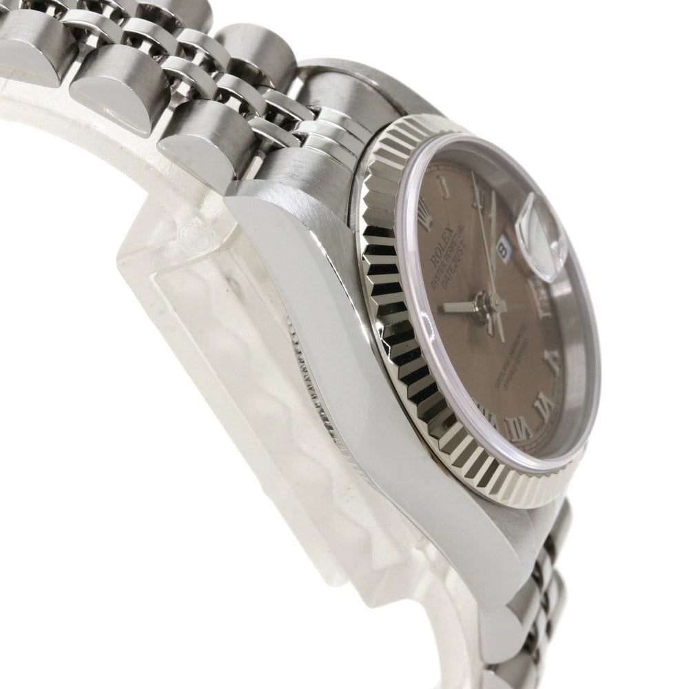 Rolex Silver 18K White Gold And Stainless Steel Datejust 79174 Women's Wristwatch 26 Mm