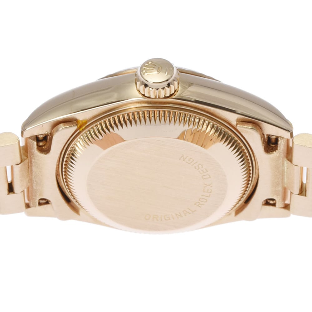 Rolex Champagne Diamonds 18K Yellow Gold Datejust 69178LB Women's Wristwatch 26 Mm